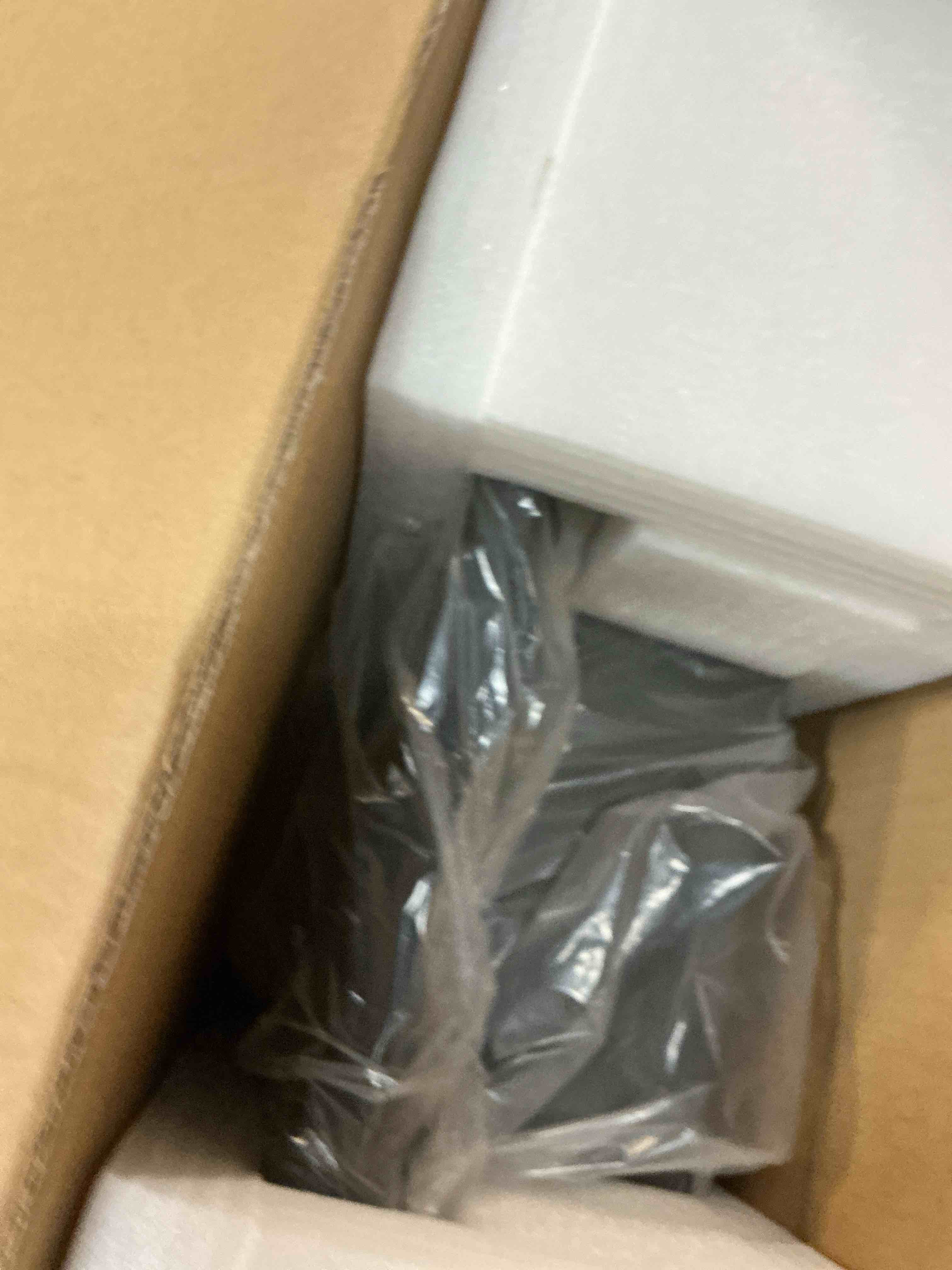 Condition photo showing New/Like New for tokeshimi 20 x 26 mirror medicine cabinet for bathroom, assembly required, black recessed medicine cabinet with mirror, steplessly adjustable shelves, beveled aluminum frame, tempered glass