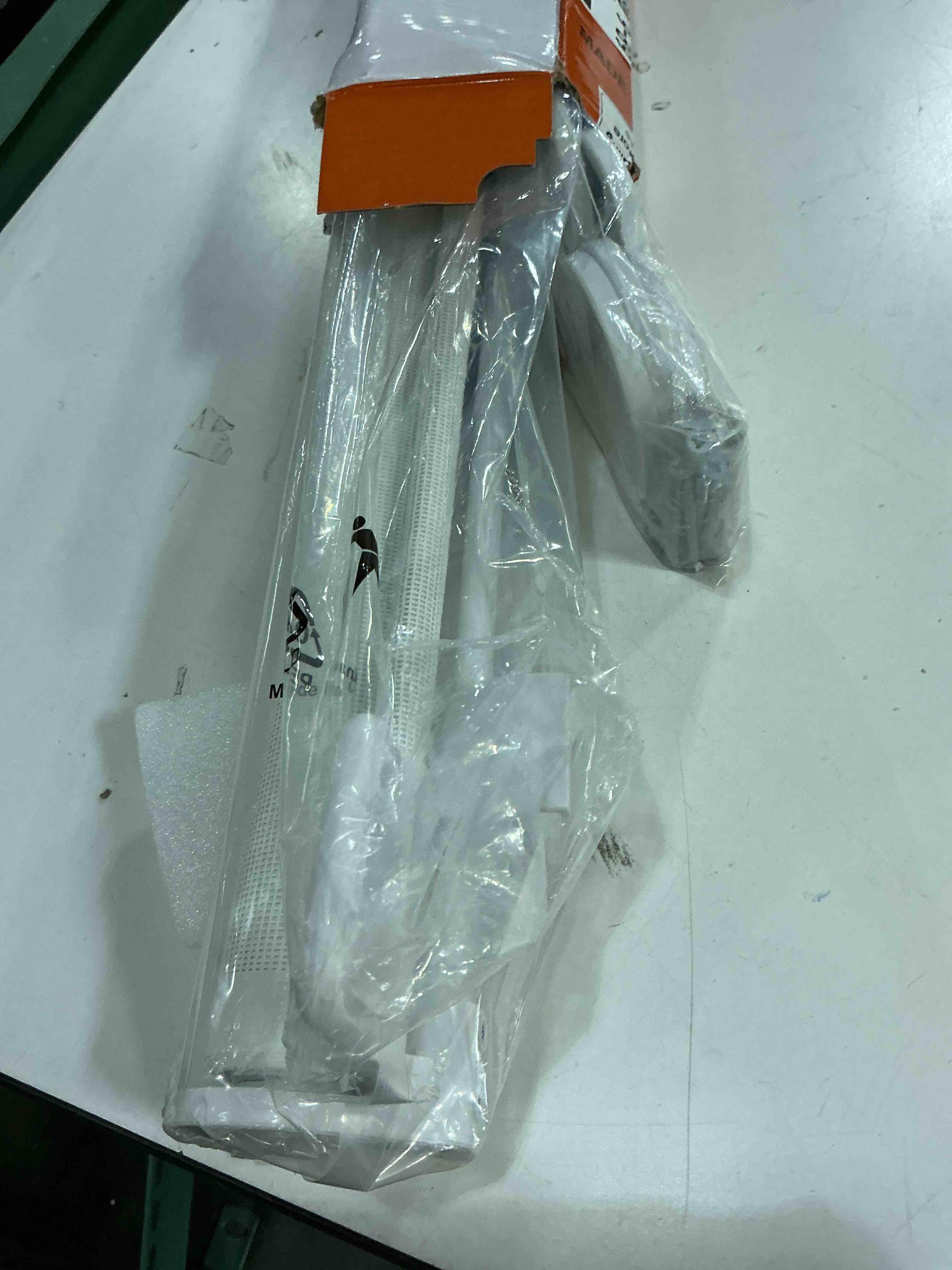 Condition photo showing Good Condition for retractable baby gate for stairs – 33” height, expands up to 55” width – safety gate for infants, toddlers, dogs & pets – easy install, secure closure, white mesh design for indoor & outdoor use