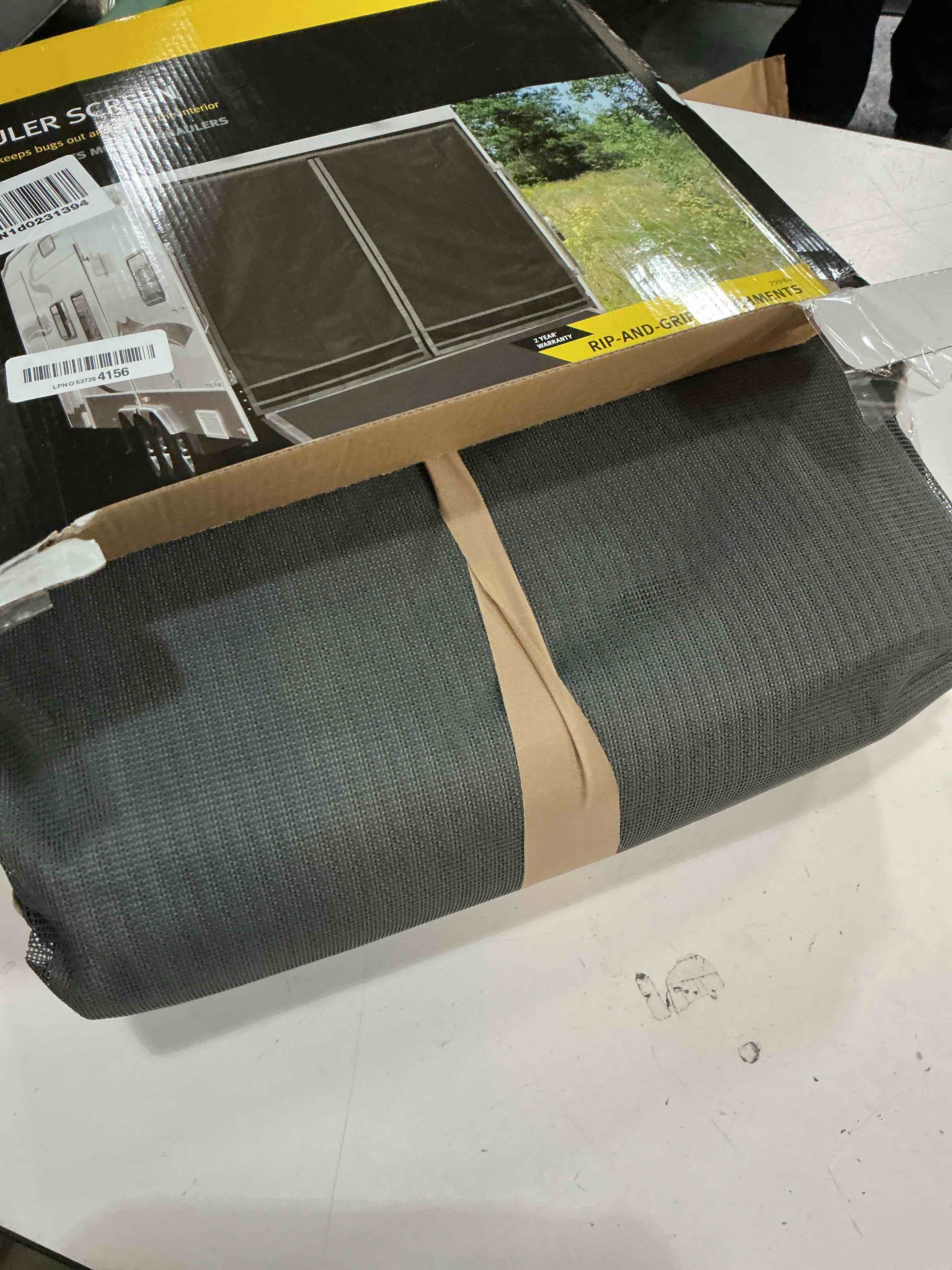 Condition photo showing Good Condition for classic accessories over drive toy hauler screen, rear opening 90.5" h, rv cover, camper cover, travel trailer cover