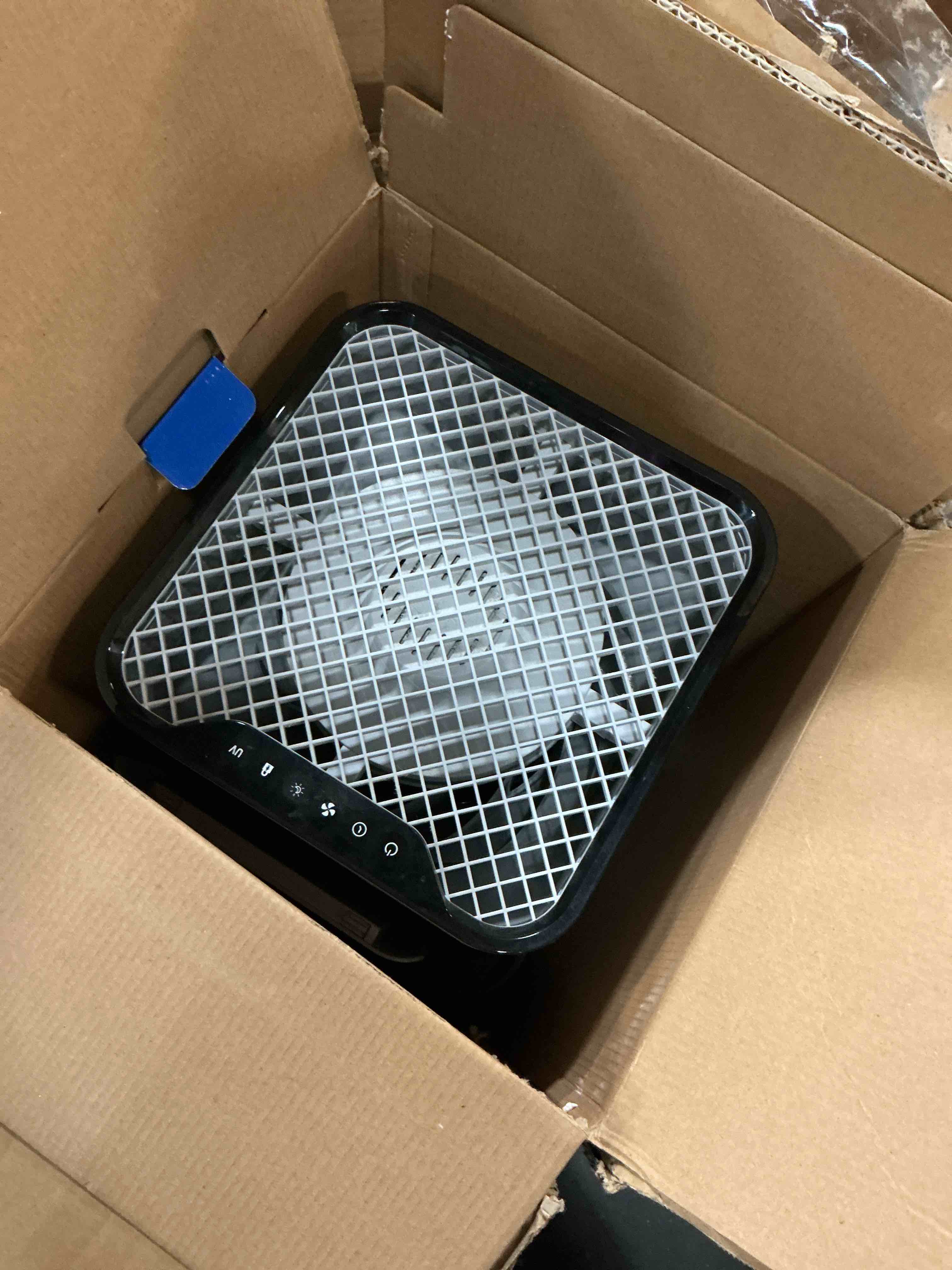 Condition photo showing As Is for medify ma-50 air purifier v3.0 with true hepa h13 filter | 2,640 ft² coverage in 1hr for smoke, wildfires, odors, pollen, pets | quiet 99.9% removal to 0.1 microns | white, 1-pack white large room