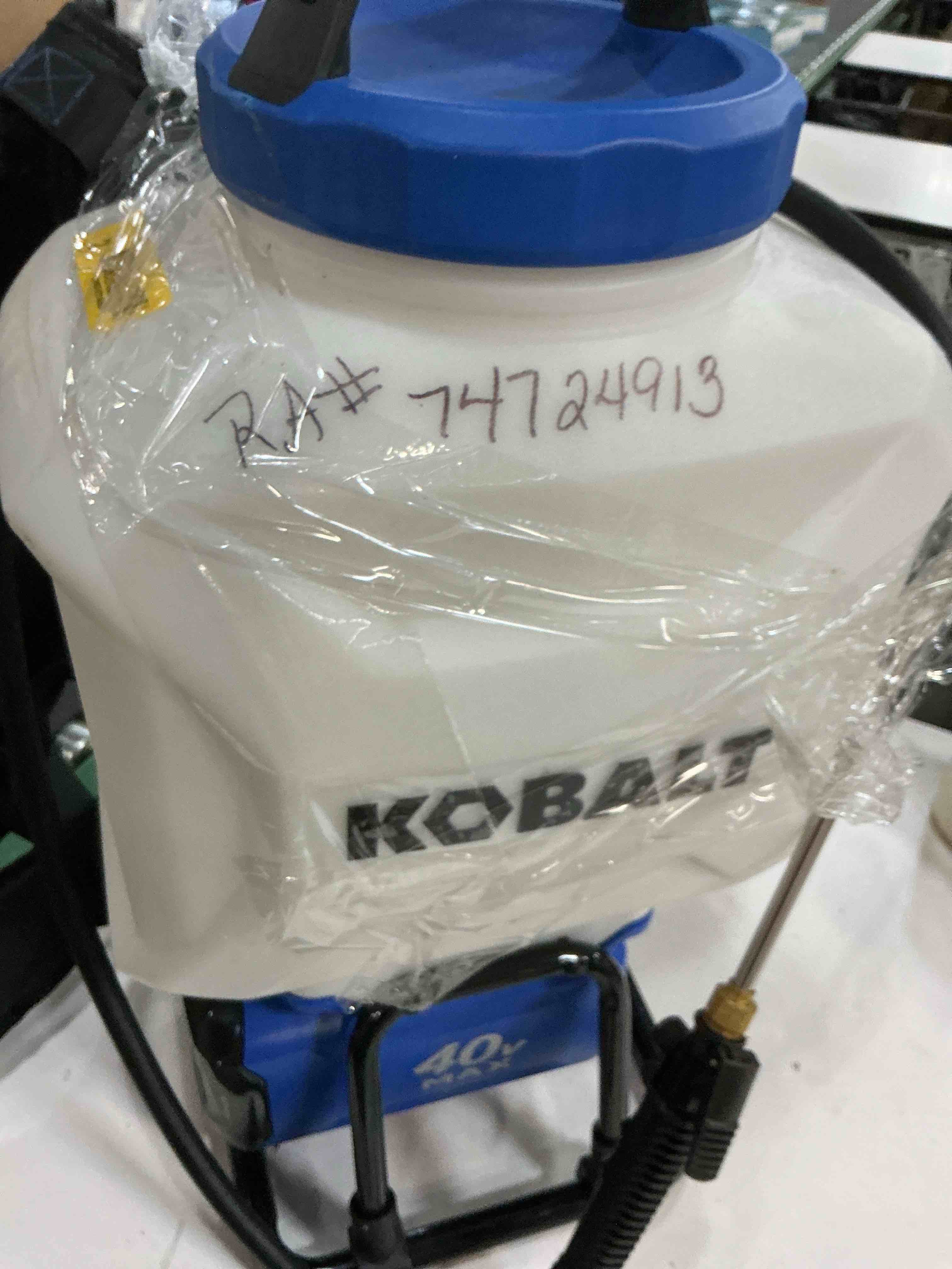 Condition photo showing As Is for kobalt 40v sprayer wand replacement kit