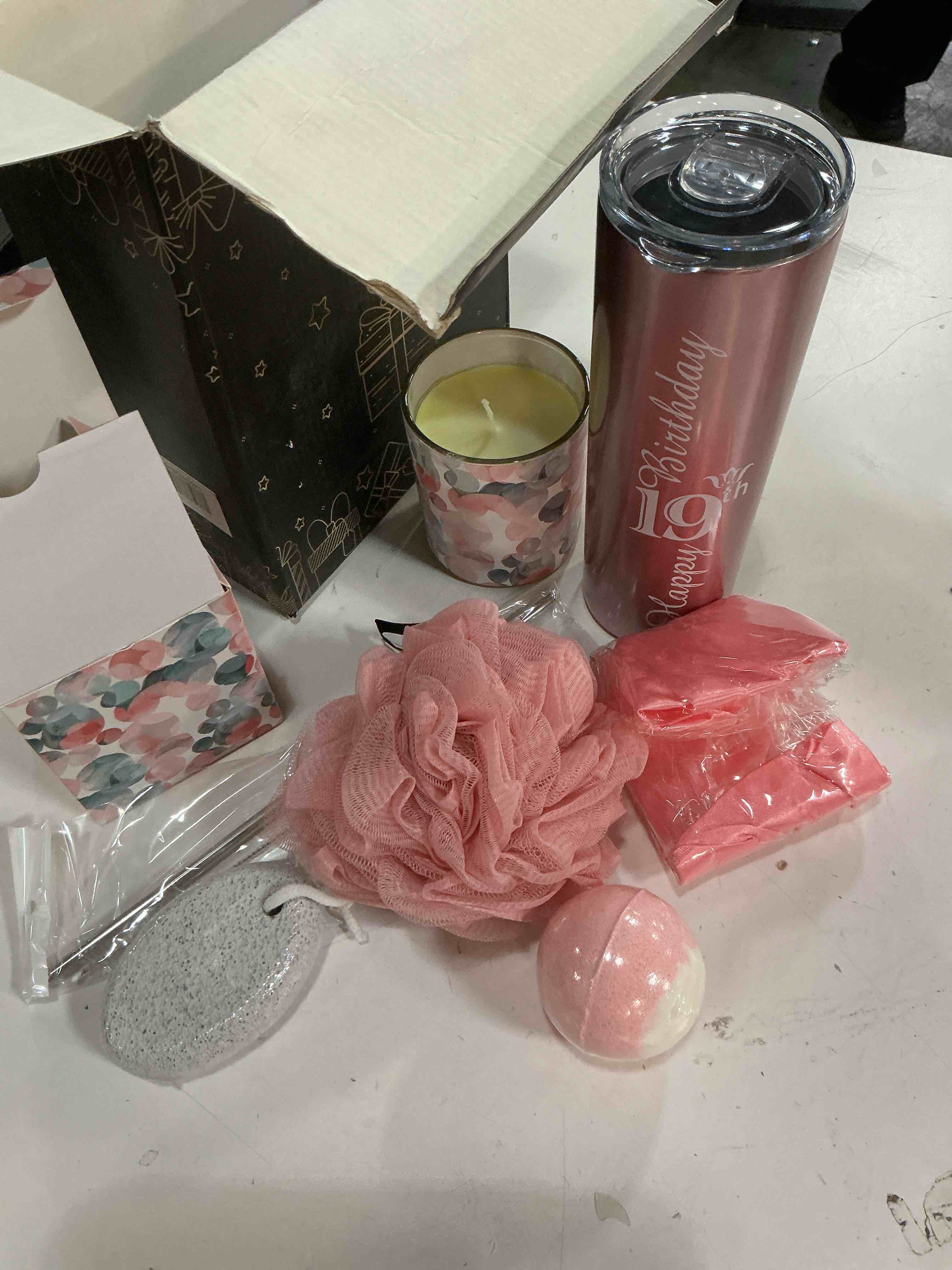 Condition photo showing New/Like New for meant2tobe 19th birthday bundle: gifts, decorations, tumblers & more - perfect for celebrating your little girl's big day!
