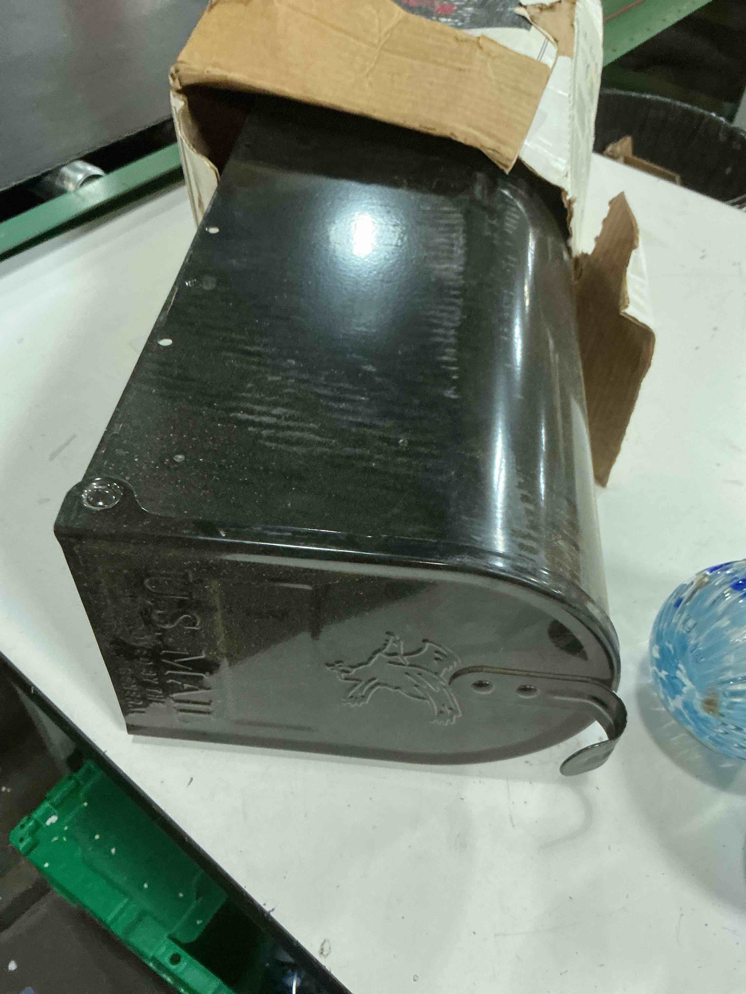 Condition photo showing As Is for gibraltar mailboxes elite e1100b00 mailbox 800 cu-in capacity galvanized steel powder-coated