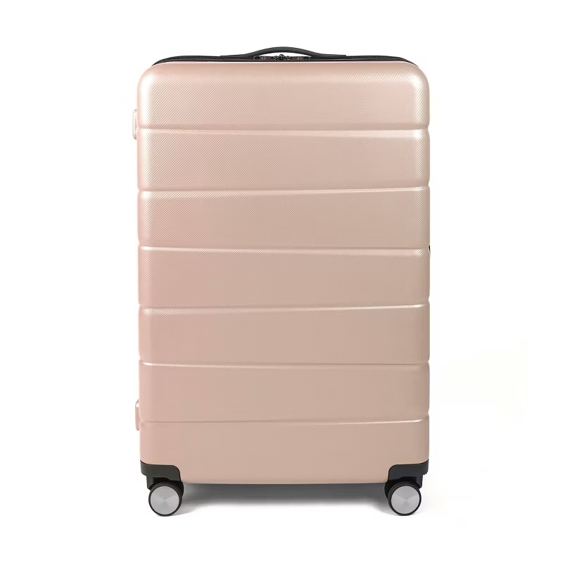 skyline 8 wheel hardside spinner 28" check in suitcase - oxford tan small 