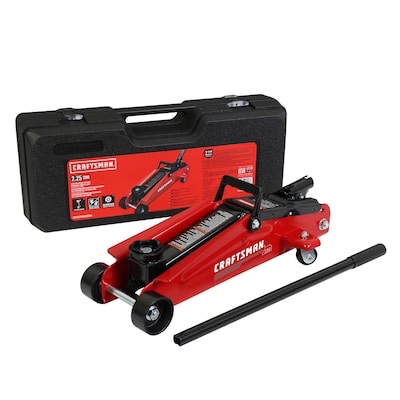 craftsman black 2.25-ton steel hydraulic trolley jack
