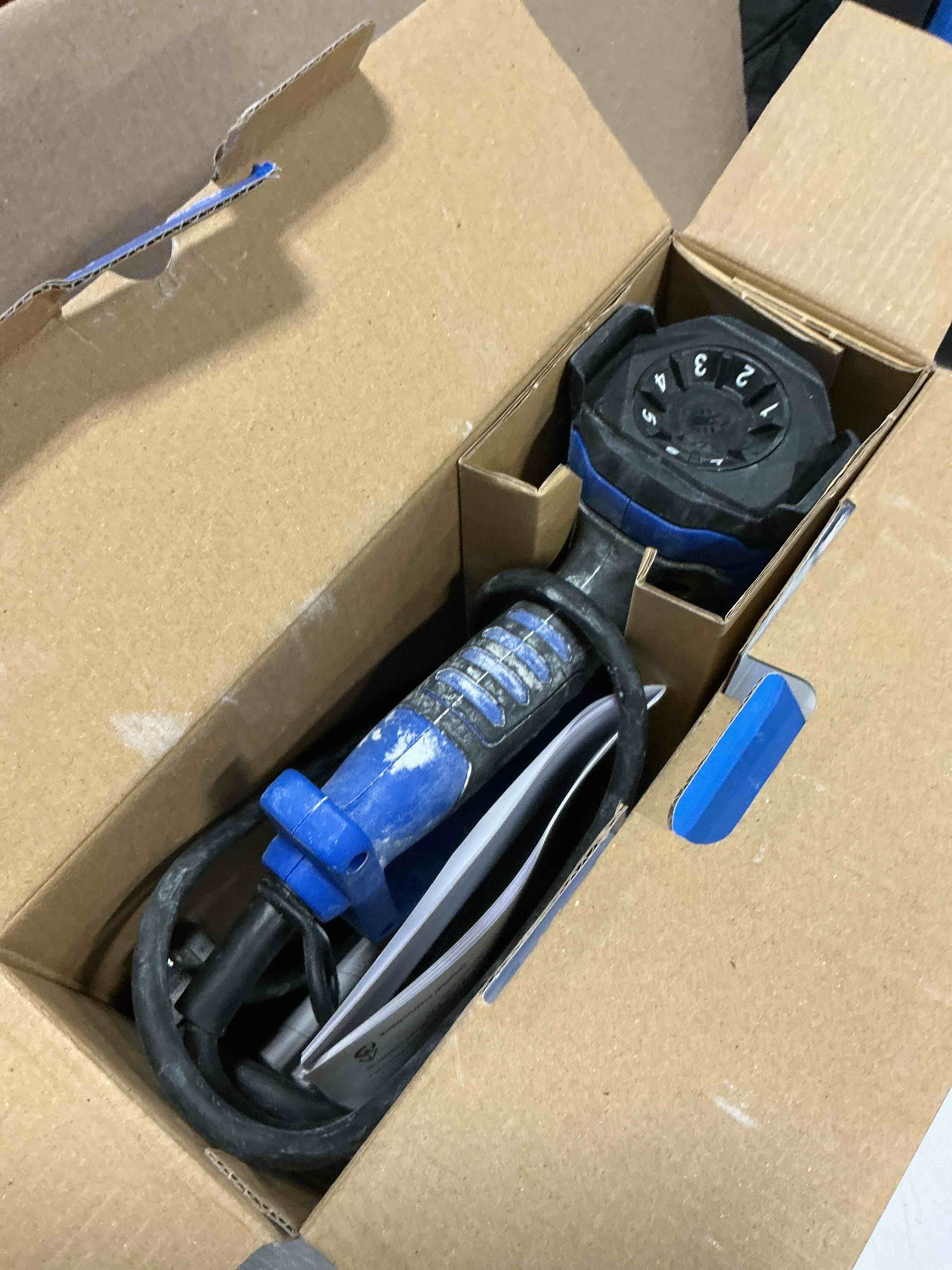 Condition photo showing As Is for kobalt 5100-btu heat gun