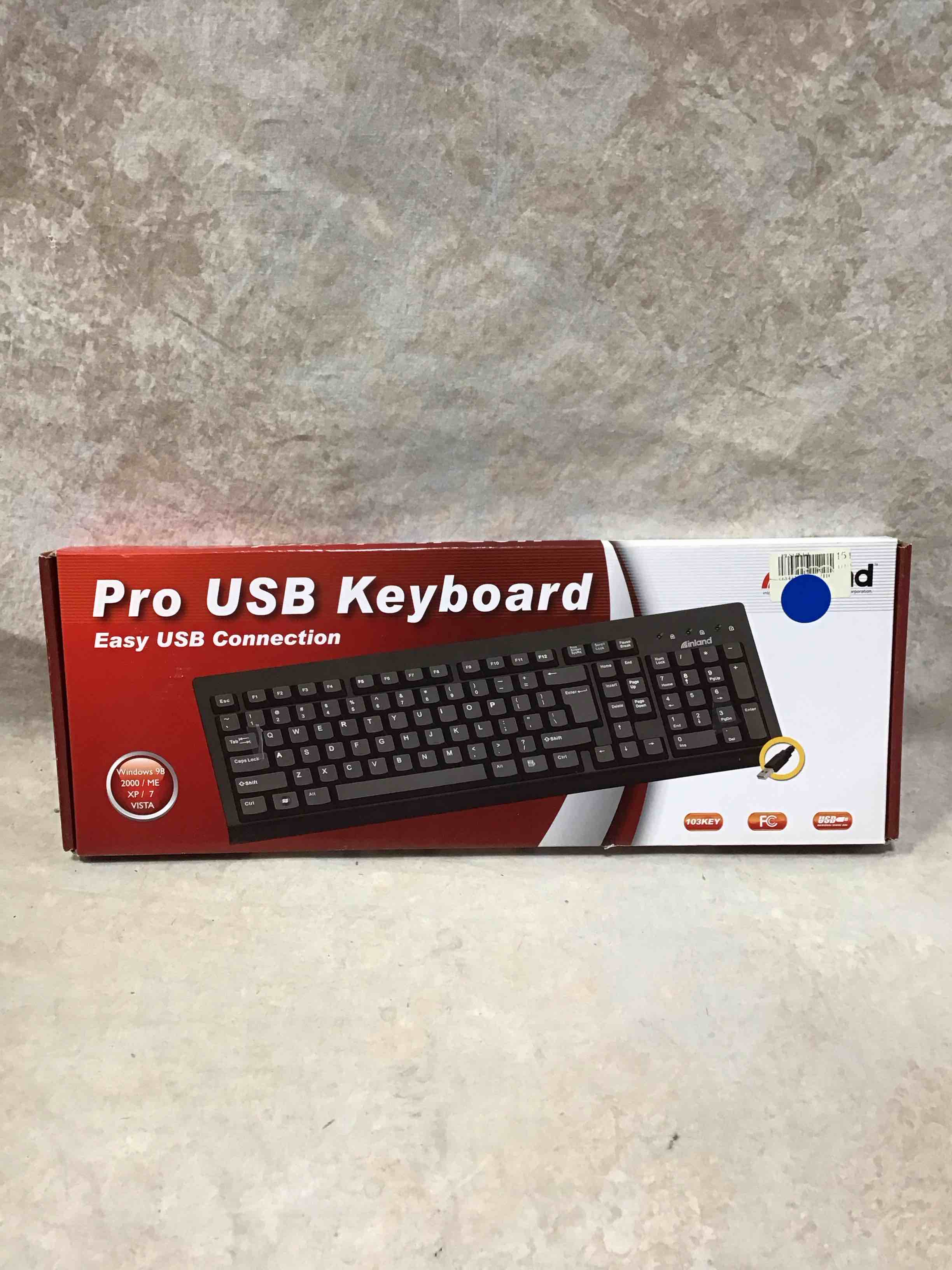 Condition photo showing Good Condition for inland pro usb keyboard