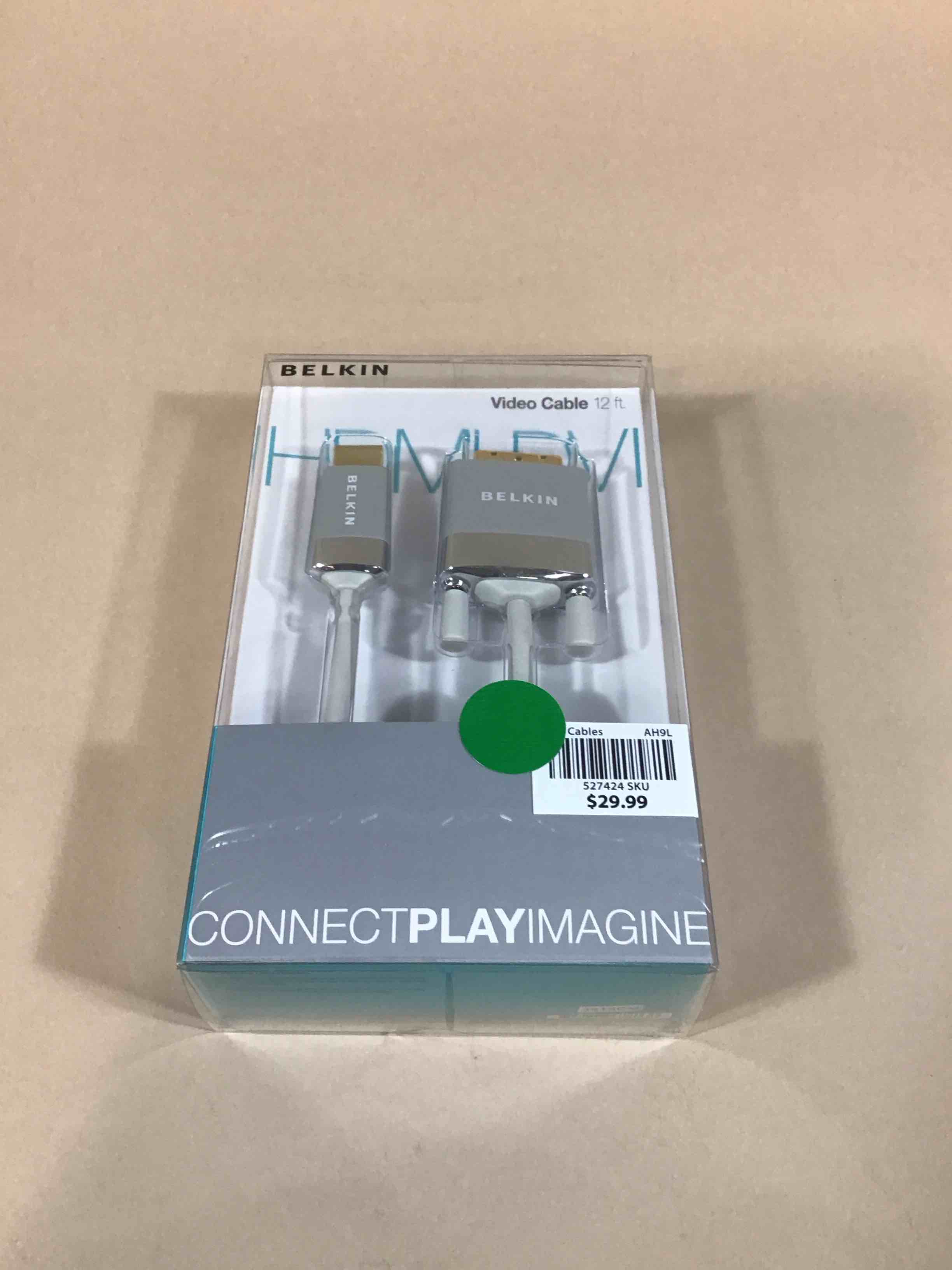 Belkin AV22401-12-WHT HDMI to DVI-D Cable Adapter