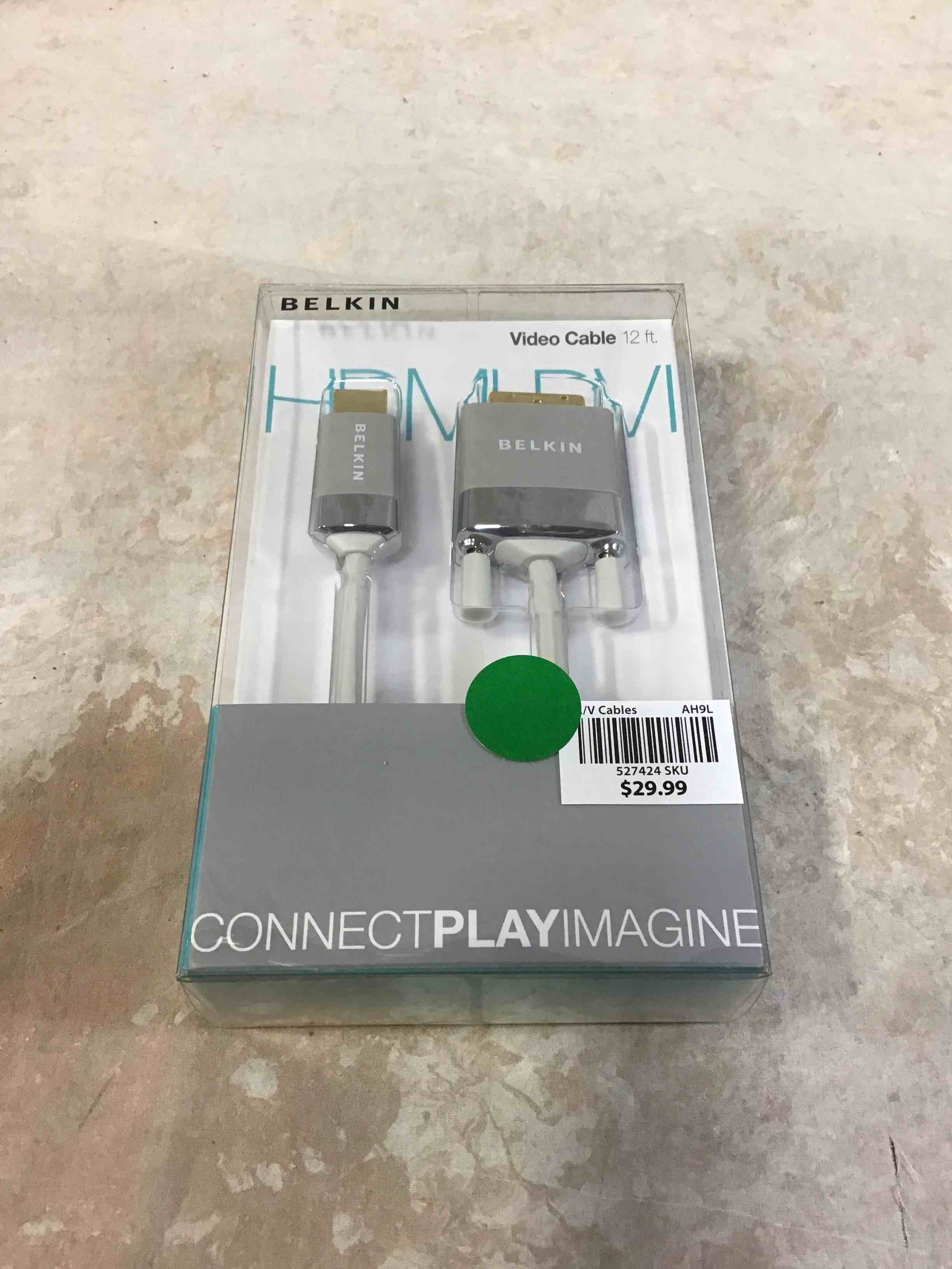 belkin av22401-12-wht hdmi to dvi-d cable adapter