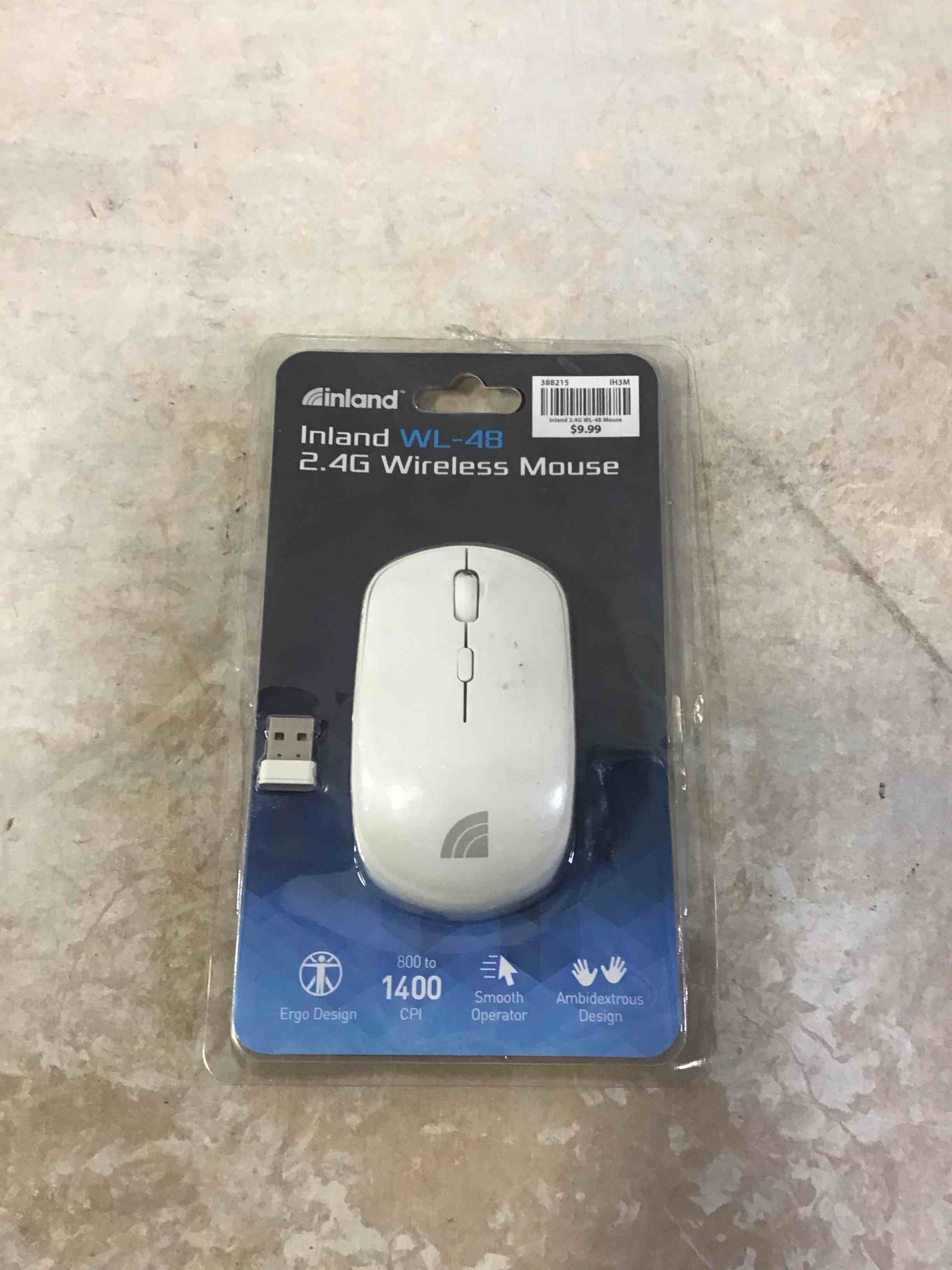 Condition photo showing New/Like New for inland wl-48 2.4g wireless mouse