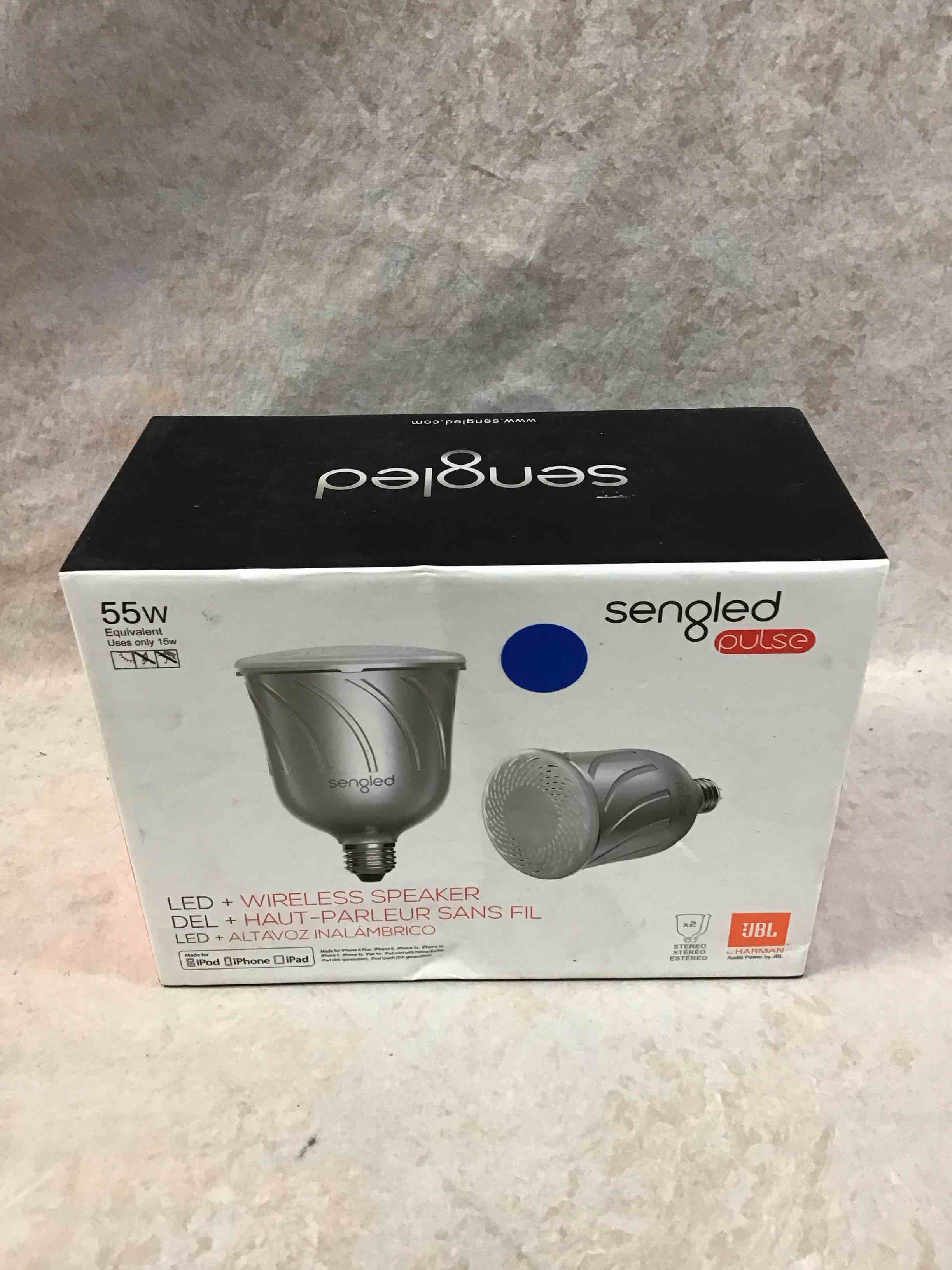 sengled pulse dimmable white smart br30 light bulb + bluetooth speaker  55w equivalent  no hub required  2 bulbs