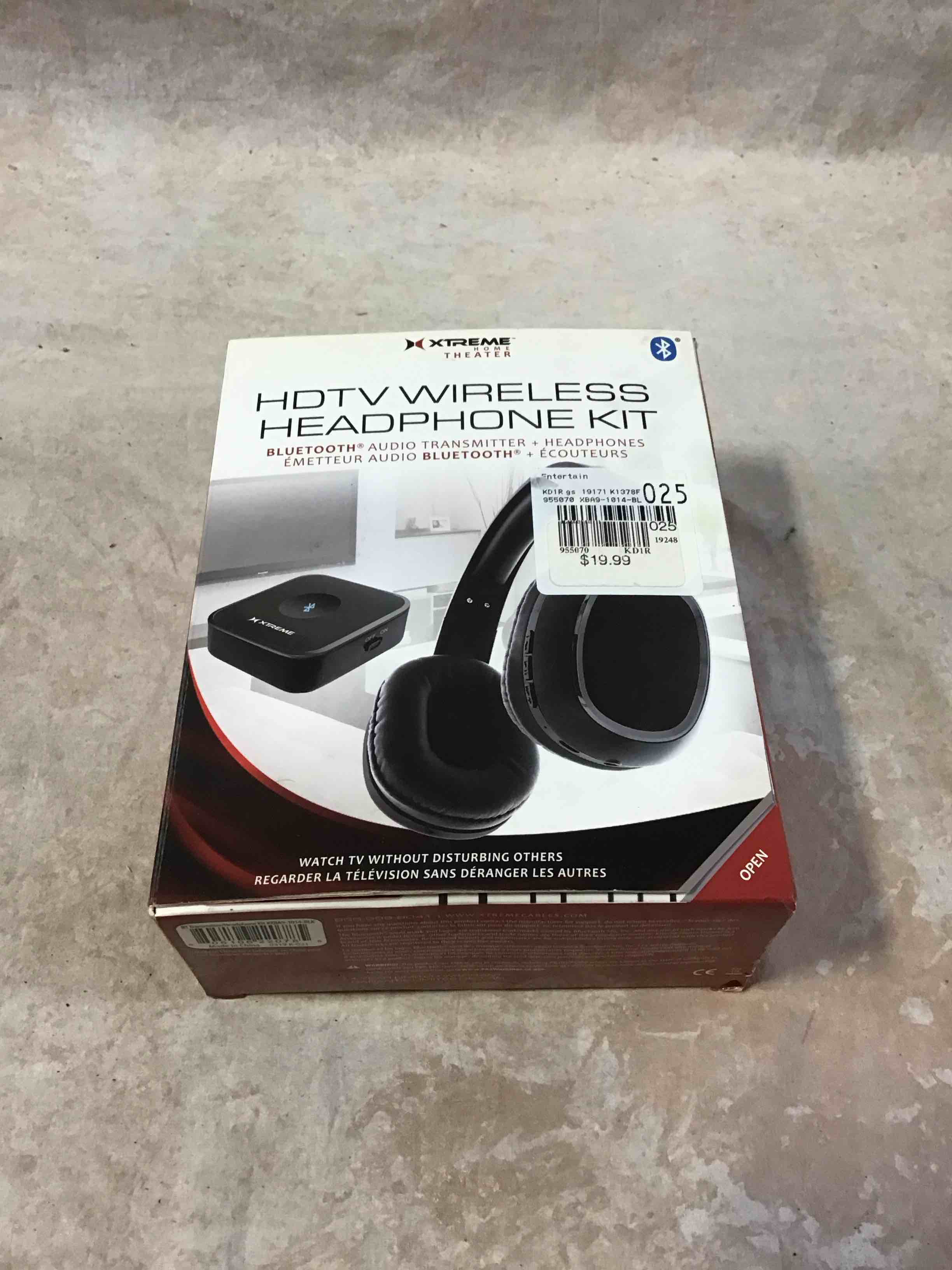 Condition photo showing Good Condition for xtreme home theatre wireless tv headphones ear plug audio hear recharge