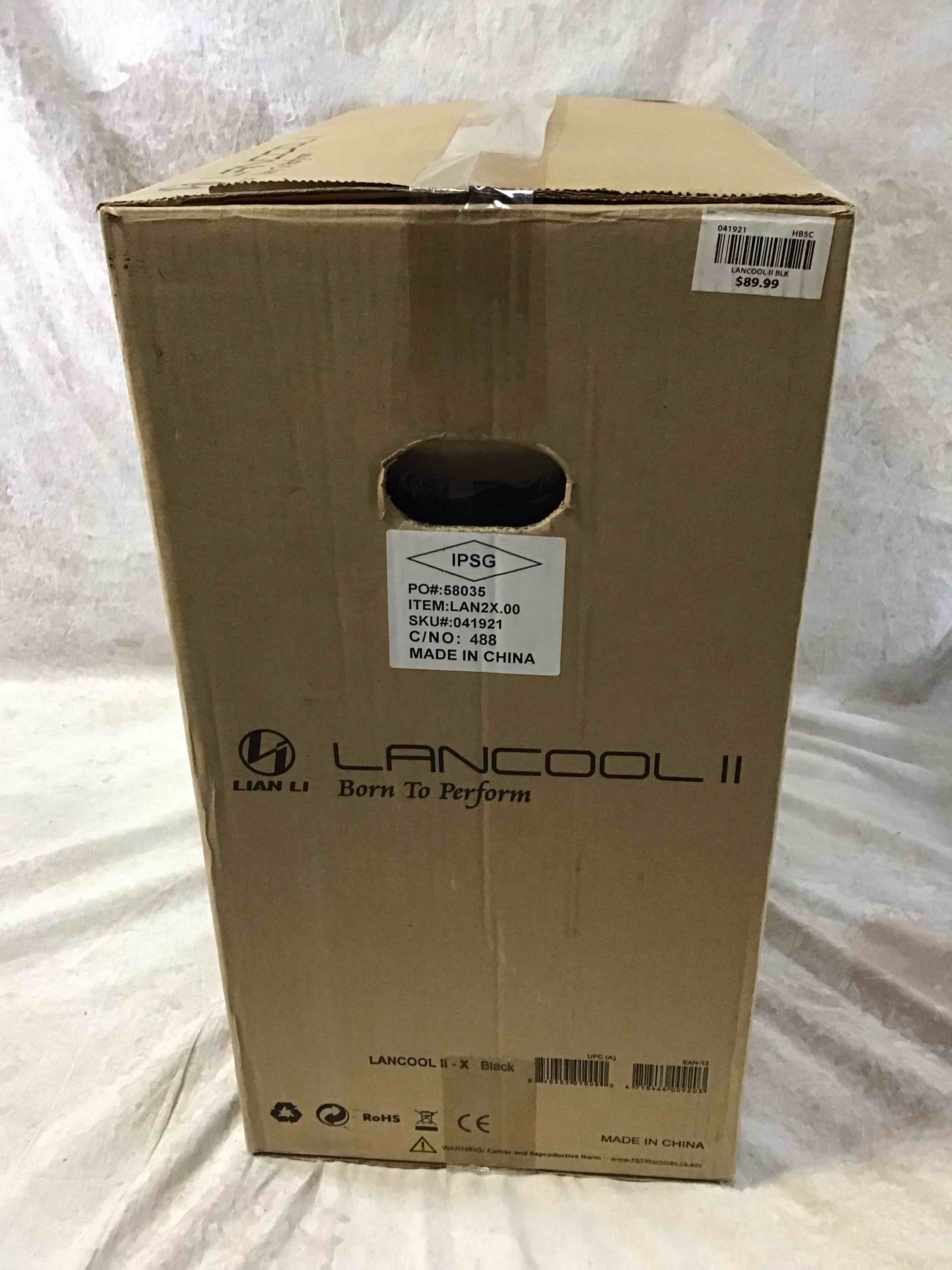 lancool ii - x - tower - extended atx - no power supply - black - usb/audio