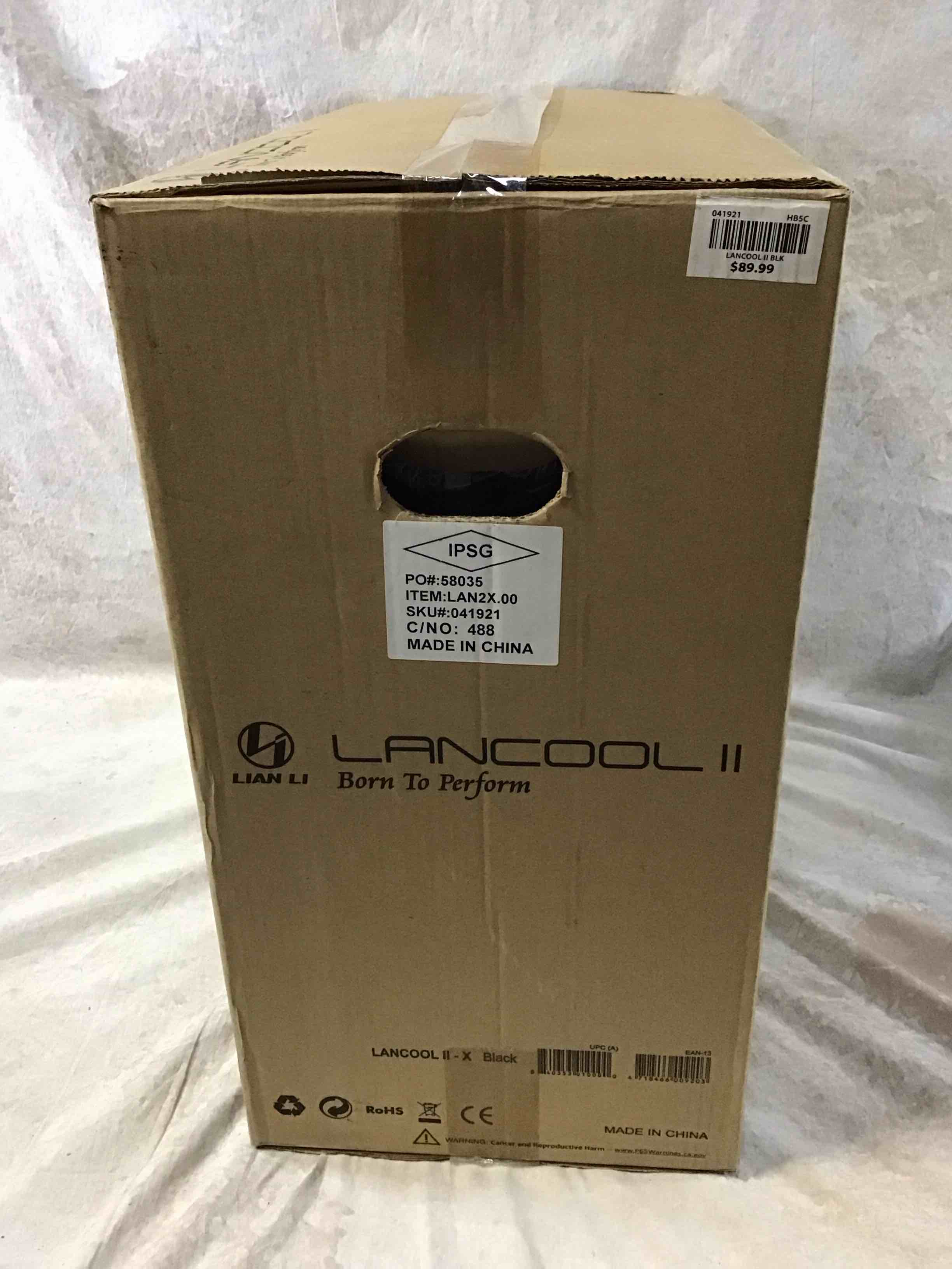Condition photo showing New/Like New for lancool ii - x - tower - extended atx - no power supply - black - usb/audio