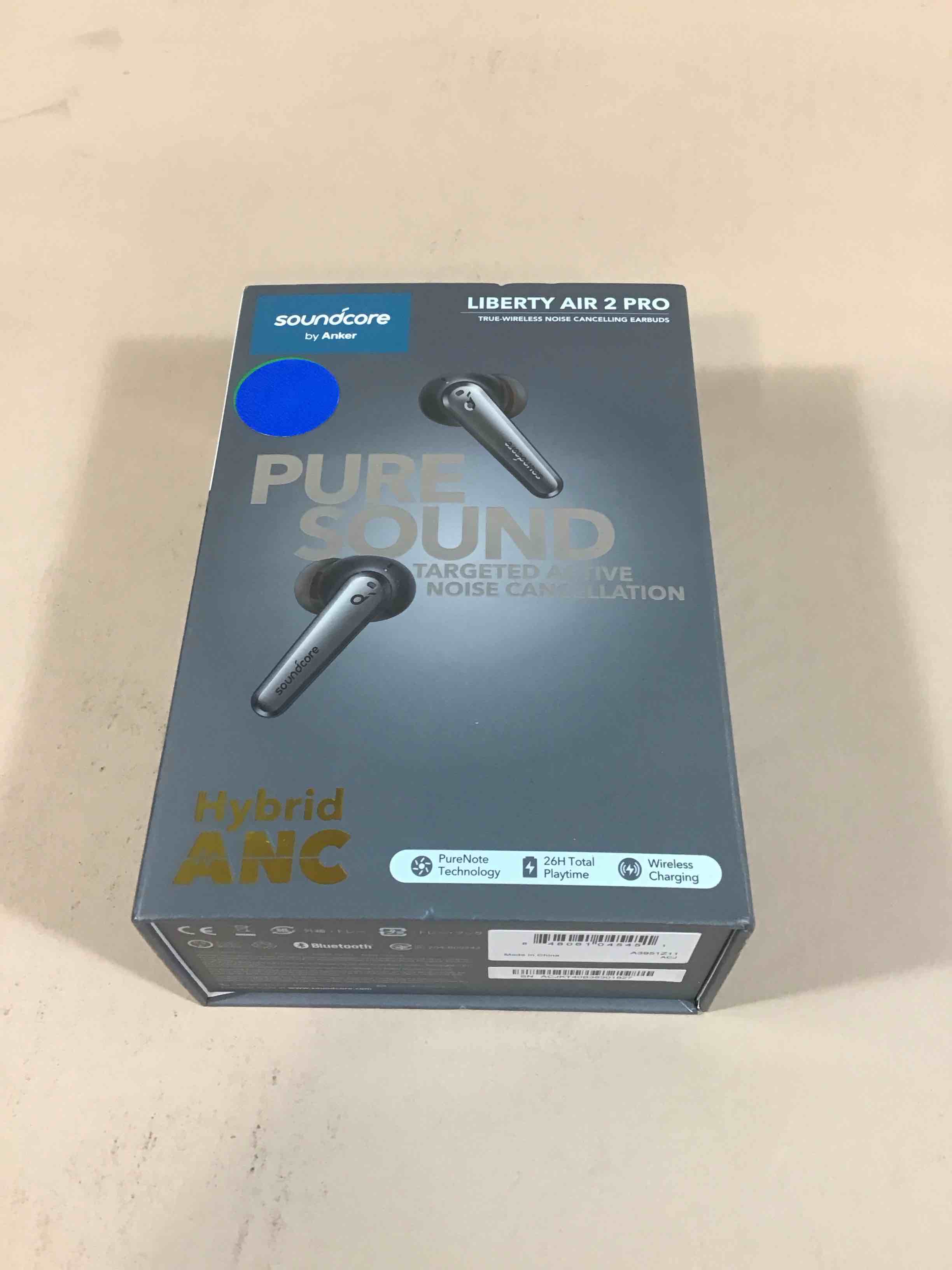 soundcore by anker liberty air 2 pro true wireless bluetooth noise cancelling earbuds - black