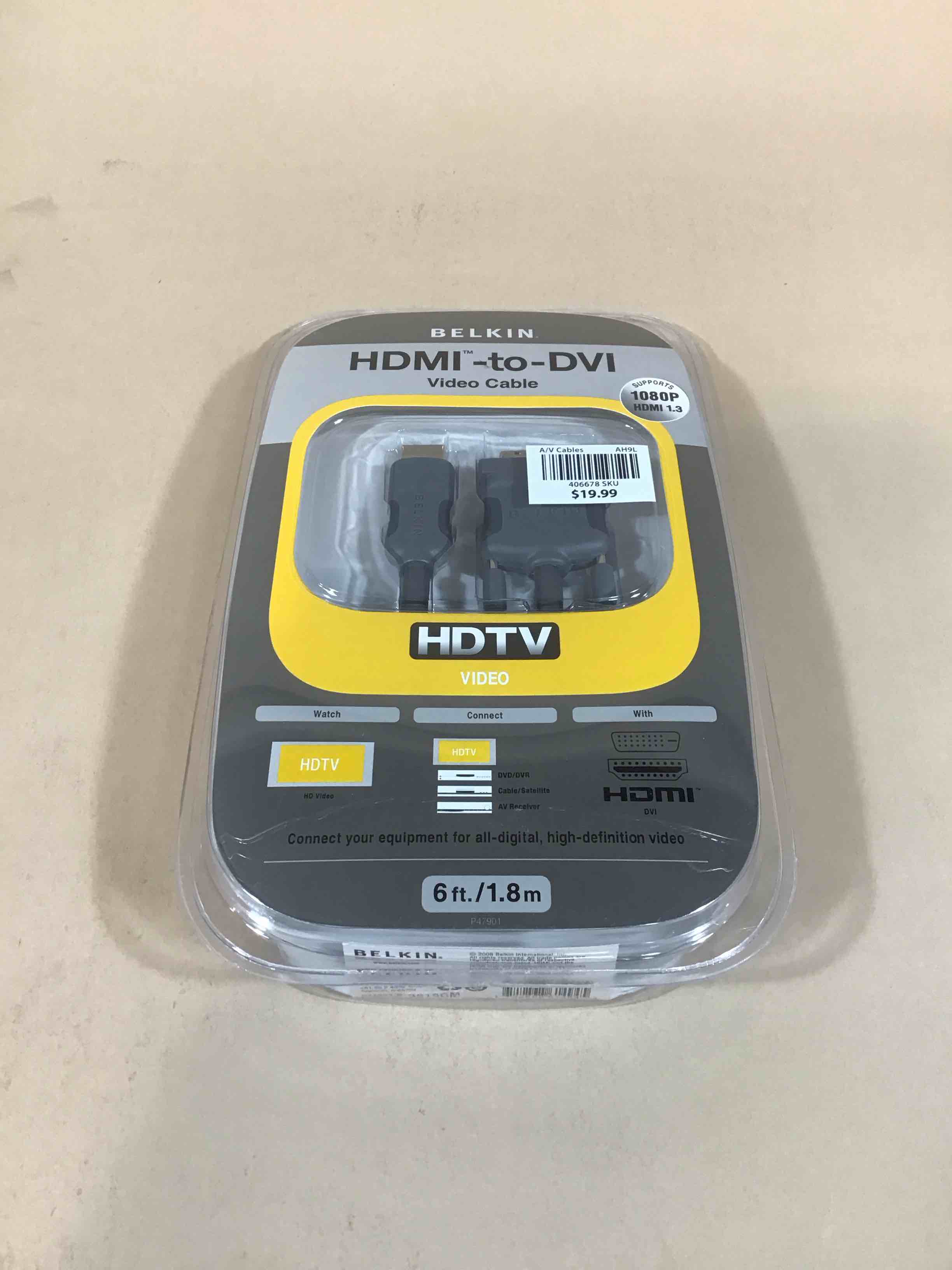 Condition photo showing New/Like New for belkin hdmi to dvi-d cable
