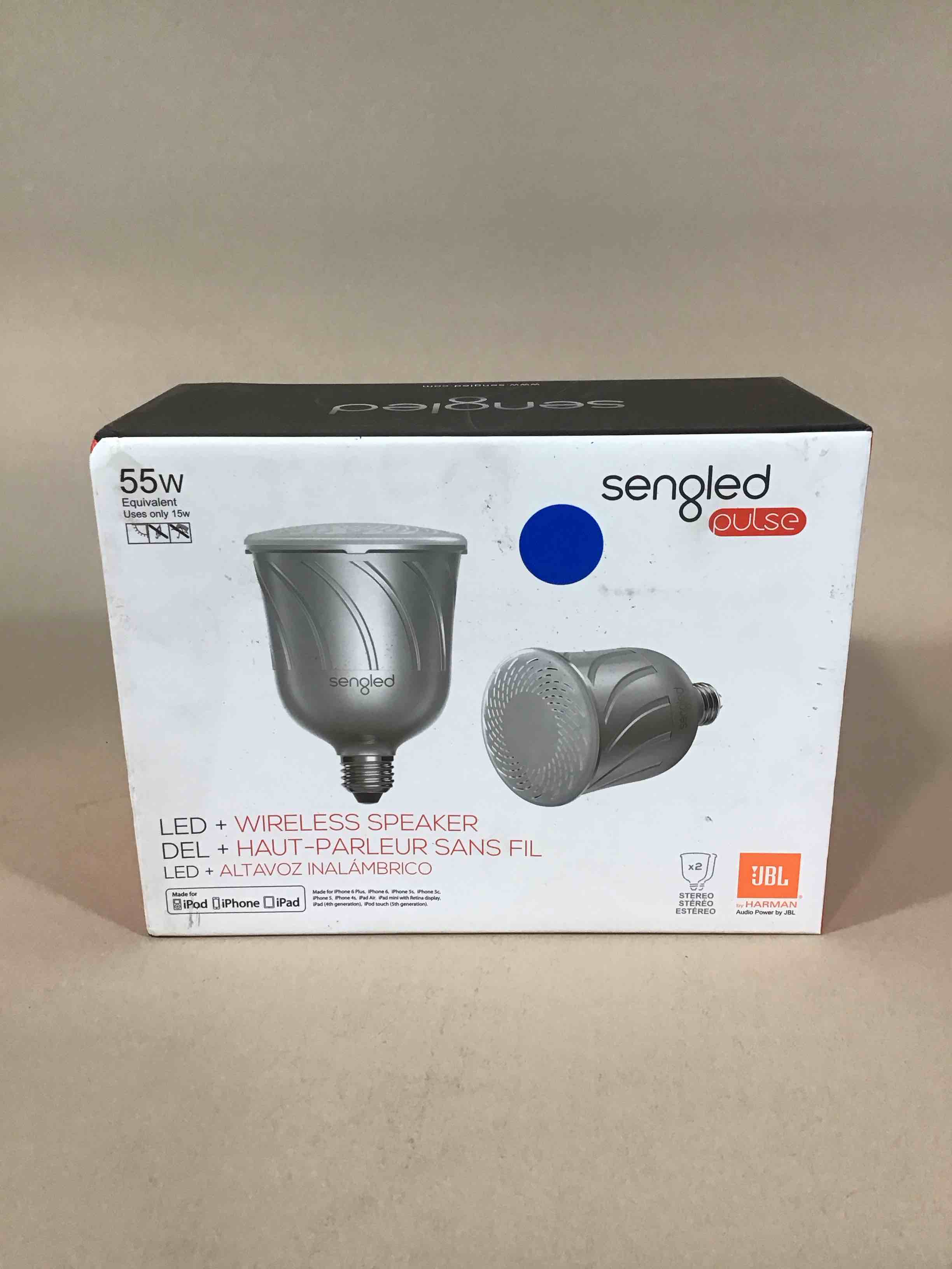 Condition photo showing Good Condition for sengled pulse dimmable white smart br30 light bulb + bluetooth speaker  55w equivalent  no hub required  2 bulbs