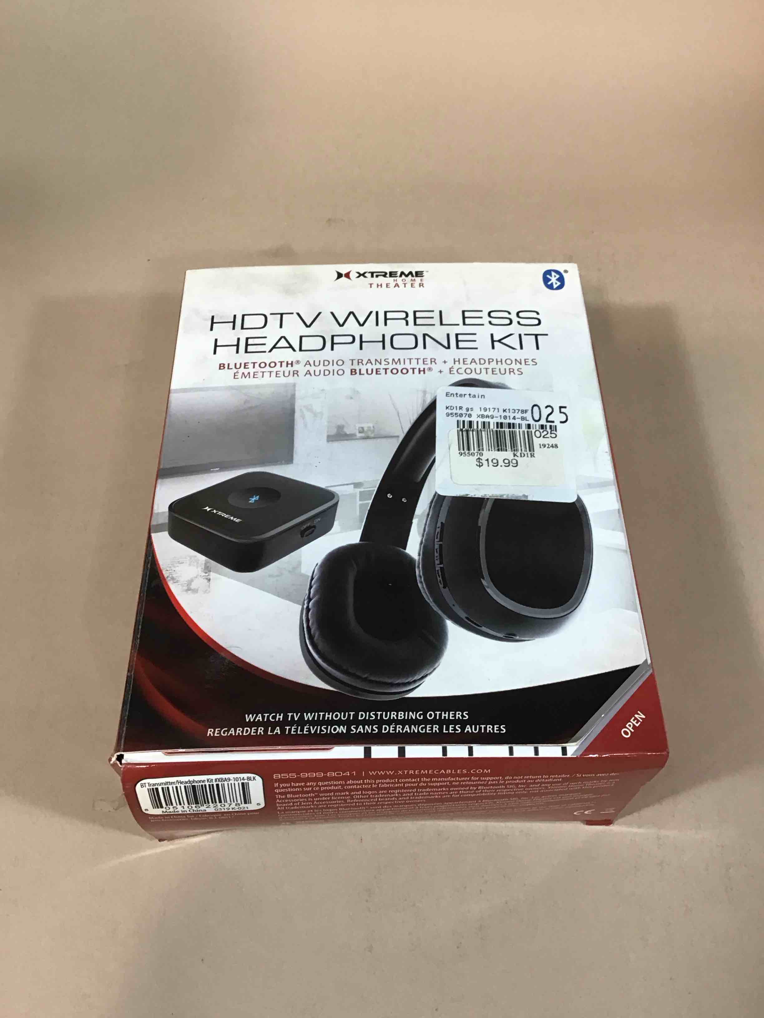 Condition photo showing Good Condition for xtreme home theatre wireless tv headphones ear plug audio hear recharge