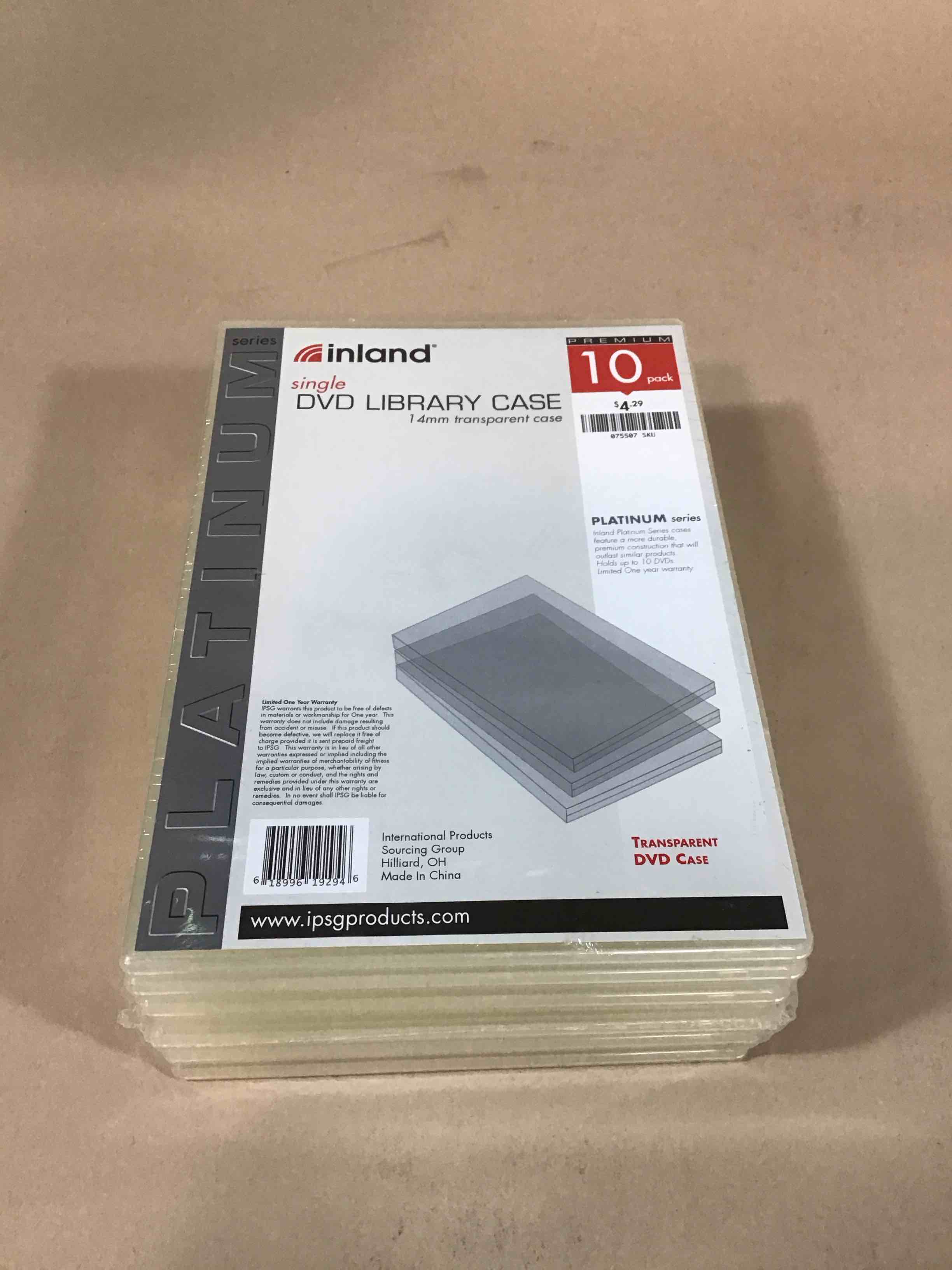 Condition photo showing New/Like New for dvd library case 10 pack