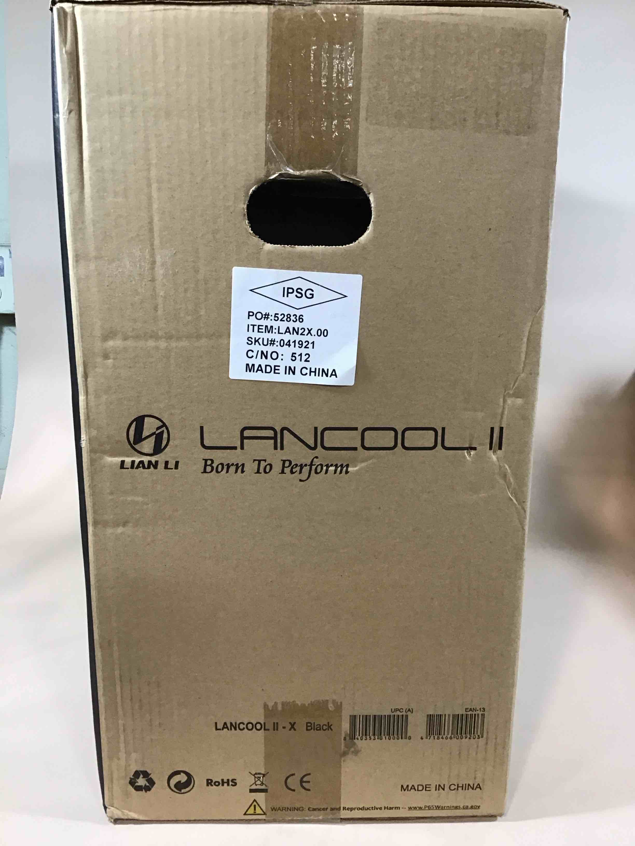 lancool ii - x - tower - extended atx - no power supply - black - usb/audio