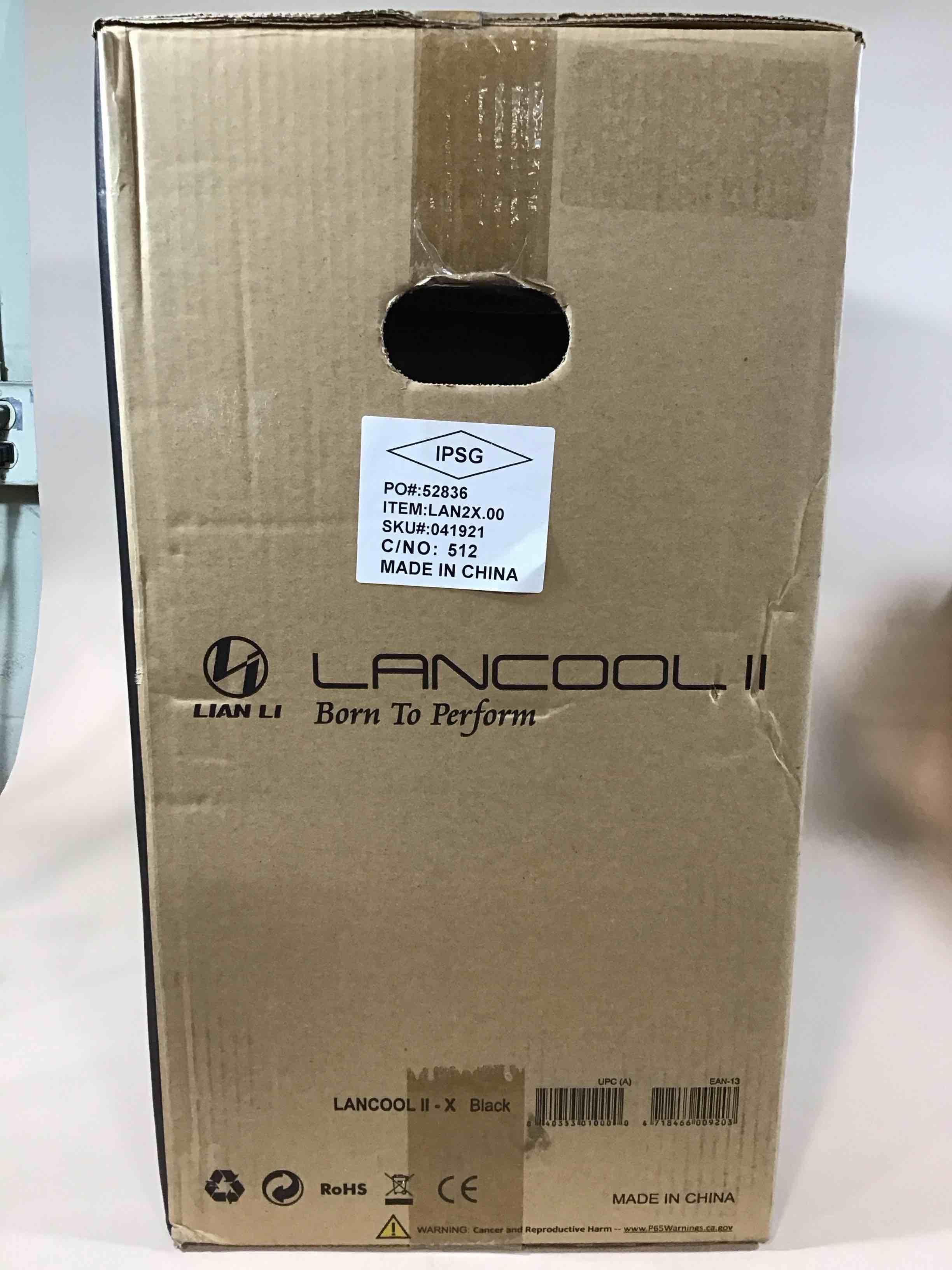 Condition photo showing New/Like New for lancool ii - x - tower - extended atx - no power supply - black - usb/audio