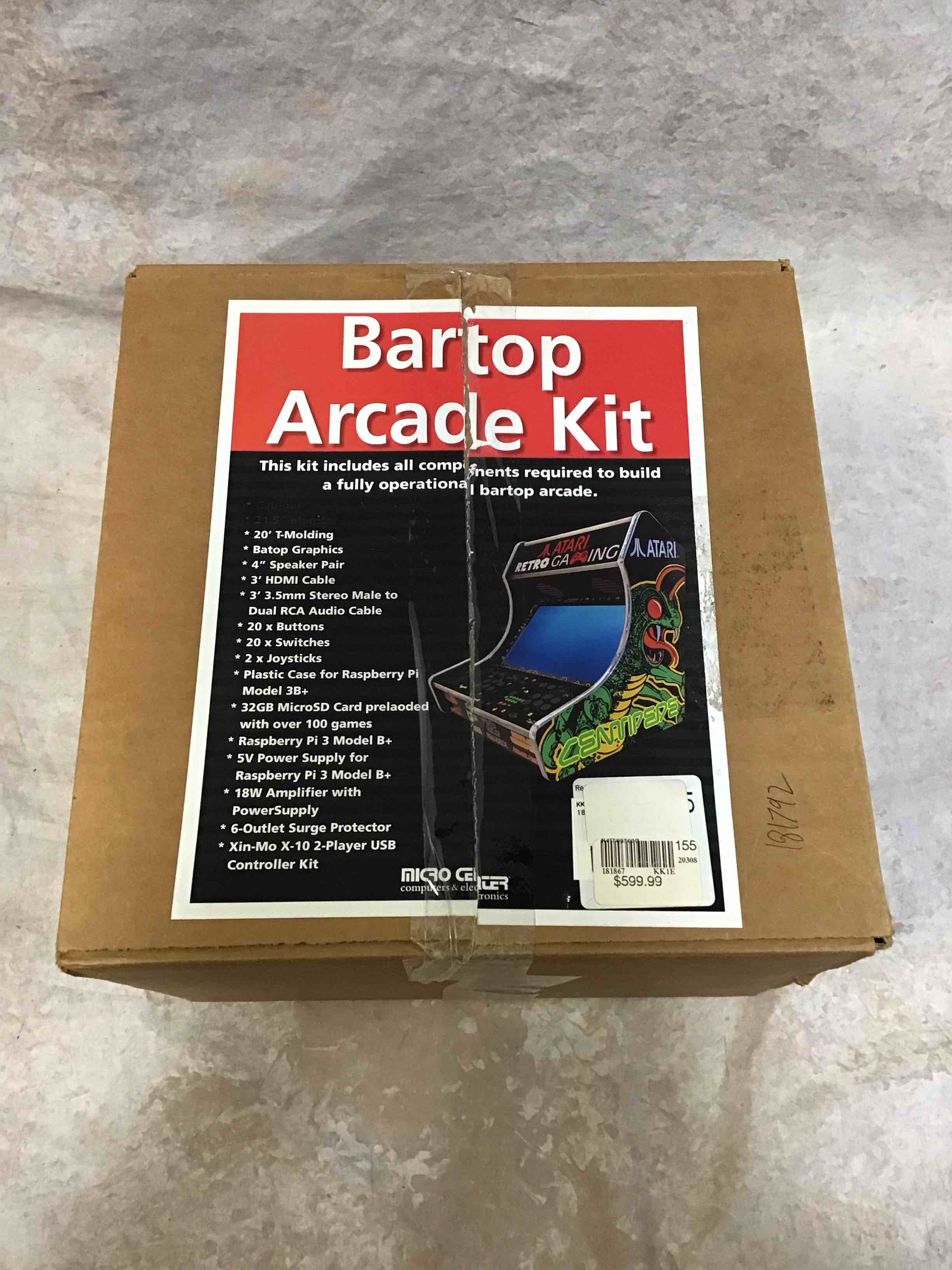 Condition photo showing New/Like New for bartop arcade kit