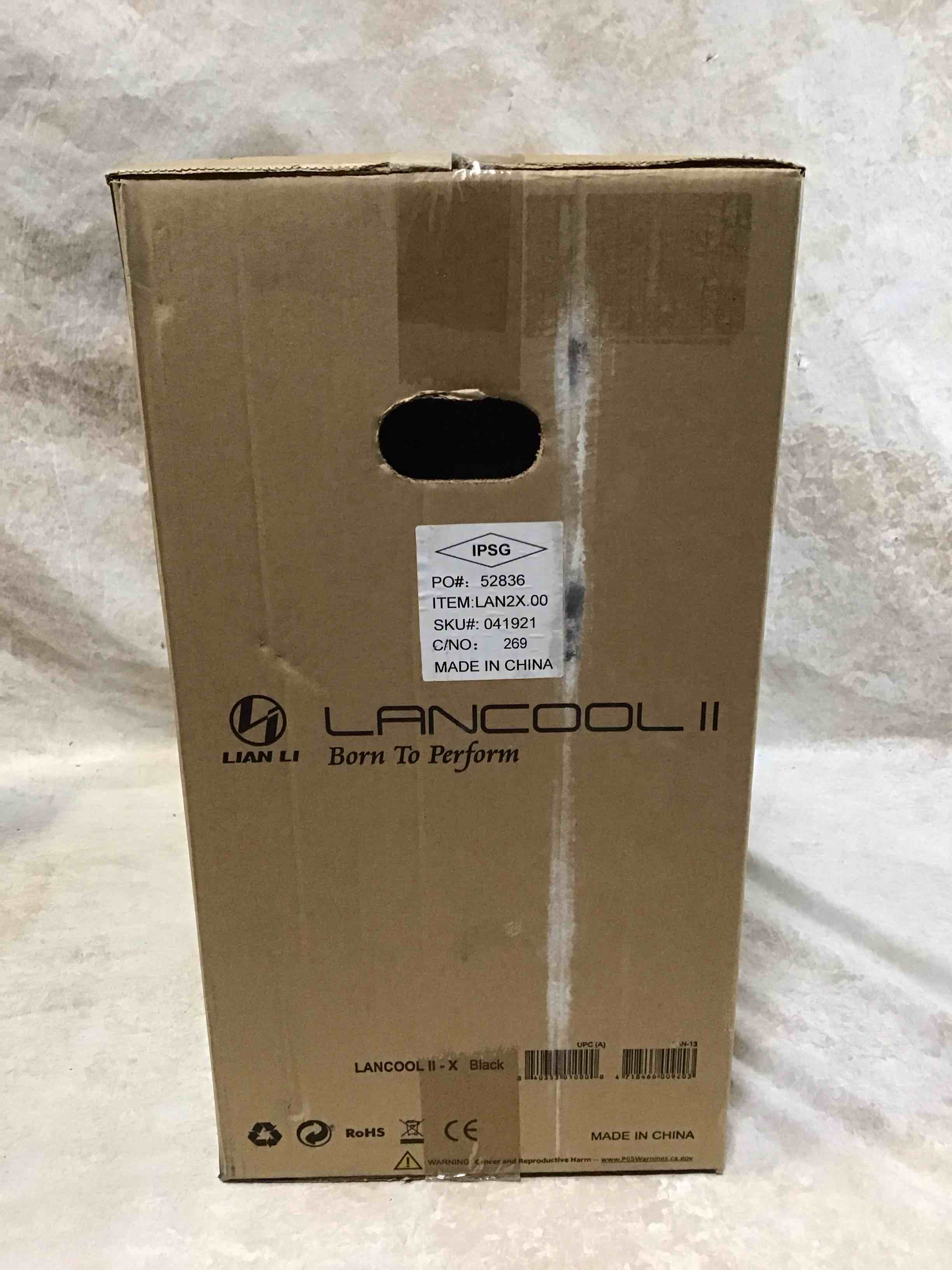 Condition photo showing New/Like New for lancool ii - x - tower - extended atx - no power supply - black - usb/audio