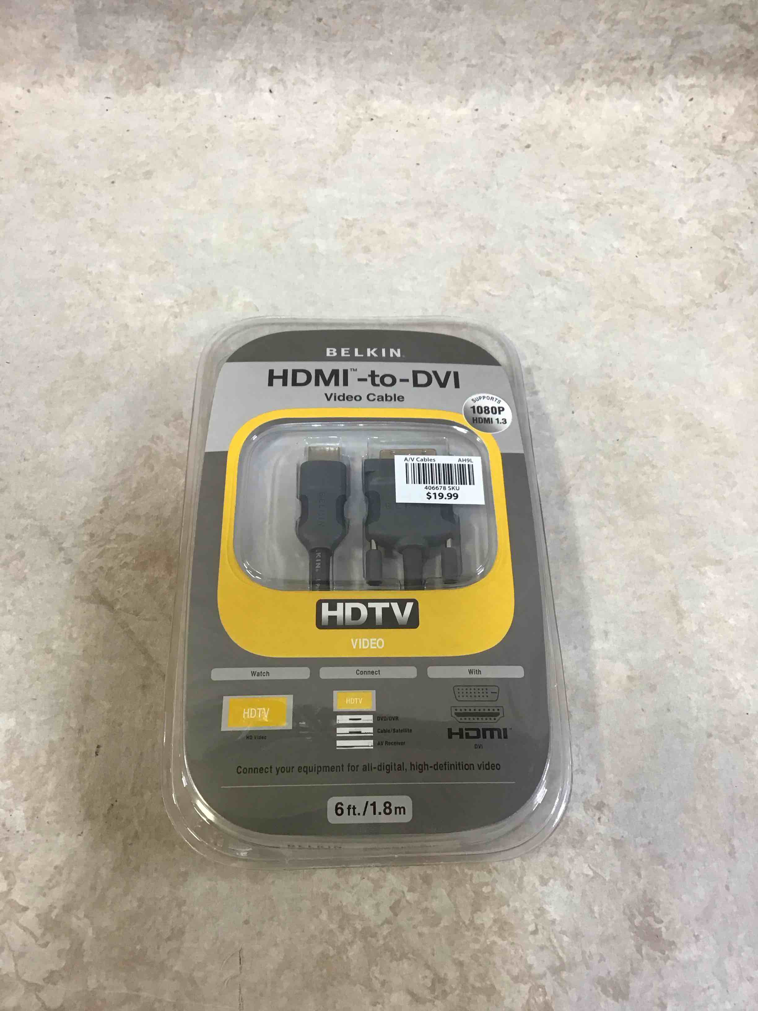 Condition photo showing New/Like New for belkin hdmi to dvi-d cable