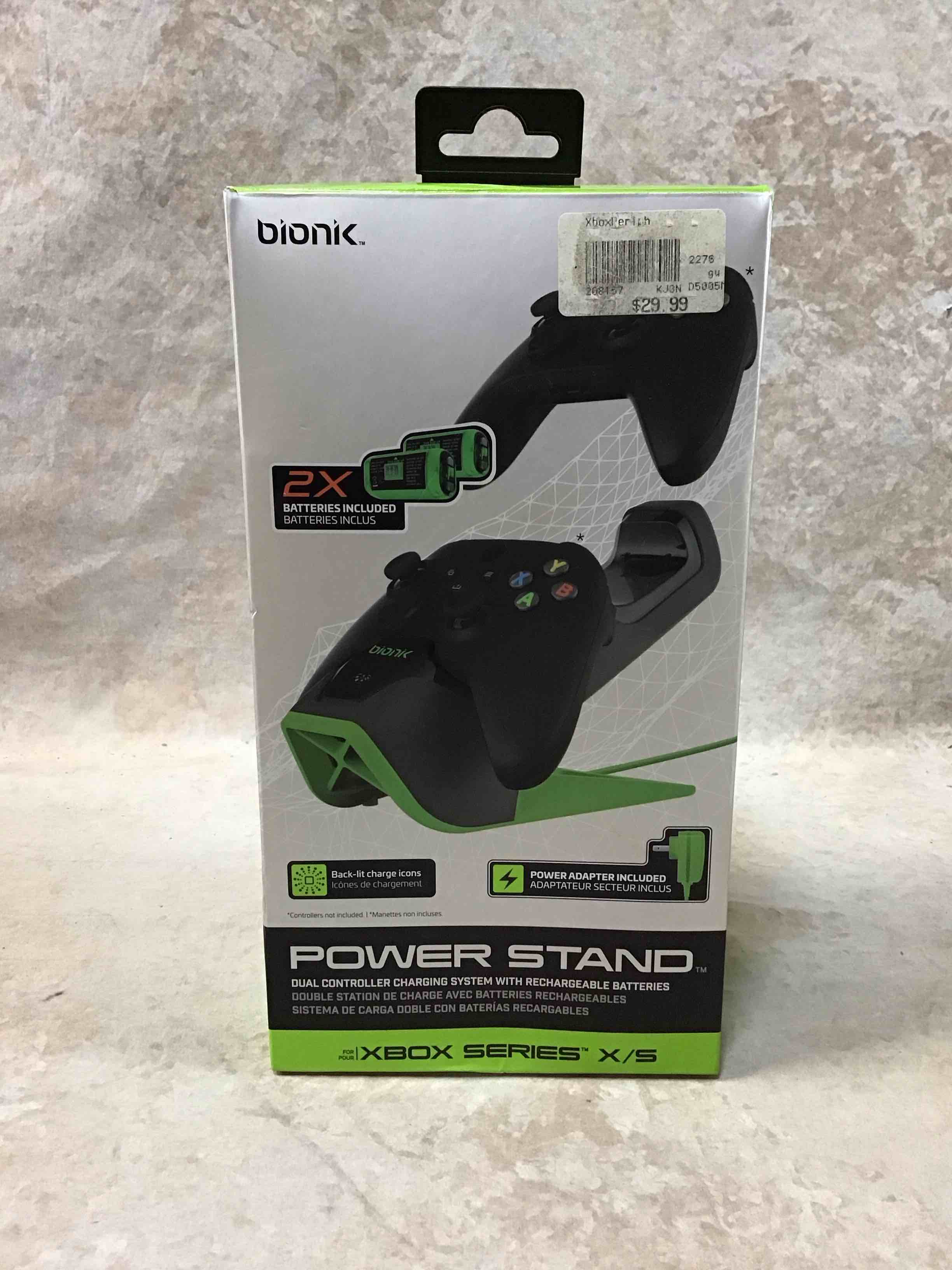 xbox accessory: power - bionik power stand - dual battery and charging system