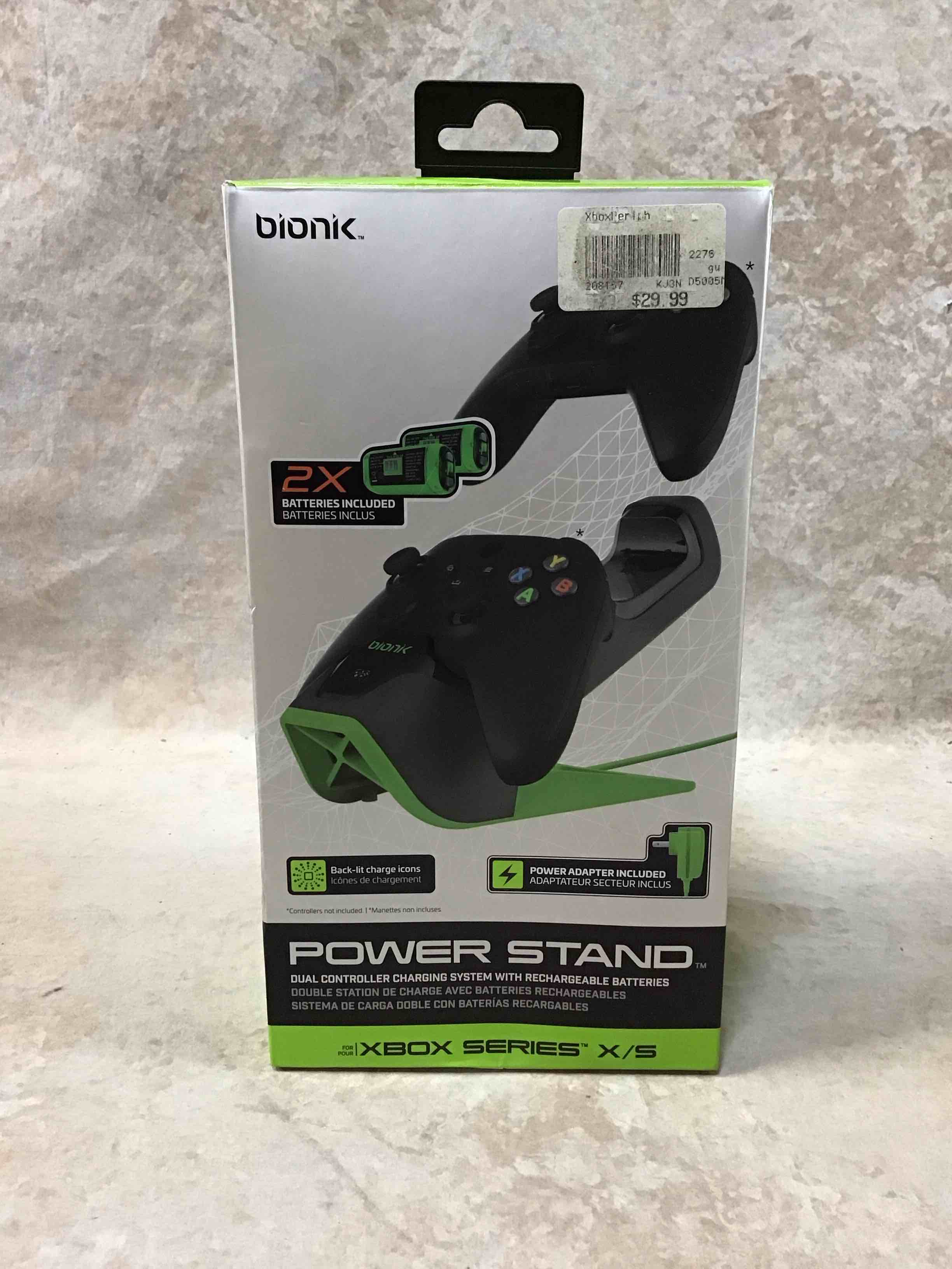 Condition photo showing Good Condition for xbox accessory: power - bionik power stand - dual battery and charging system