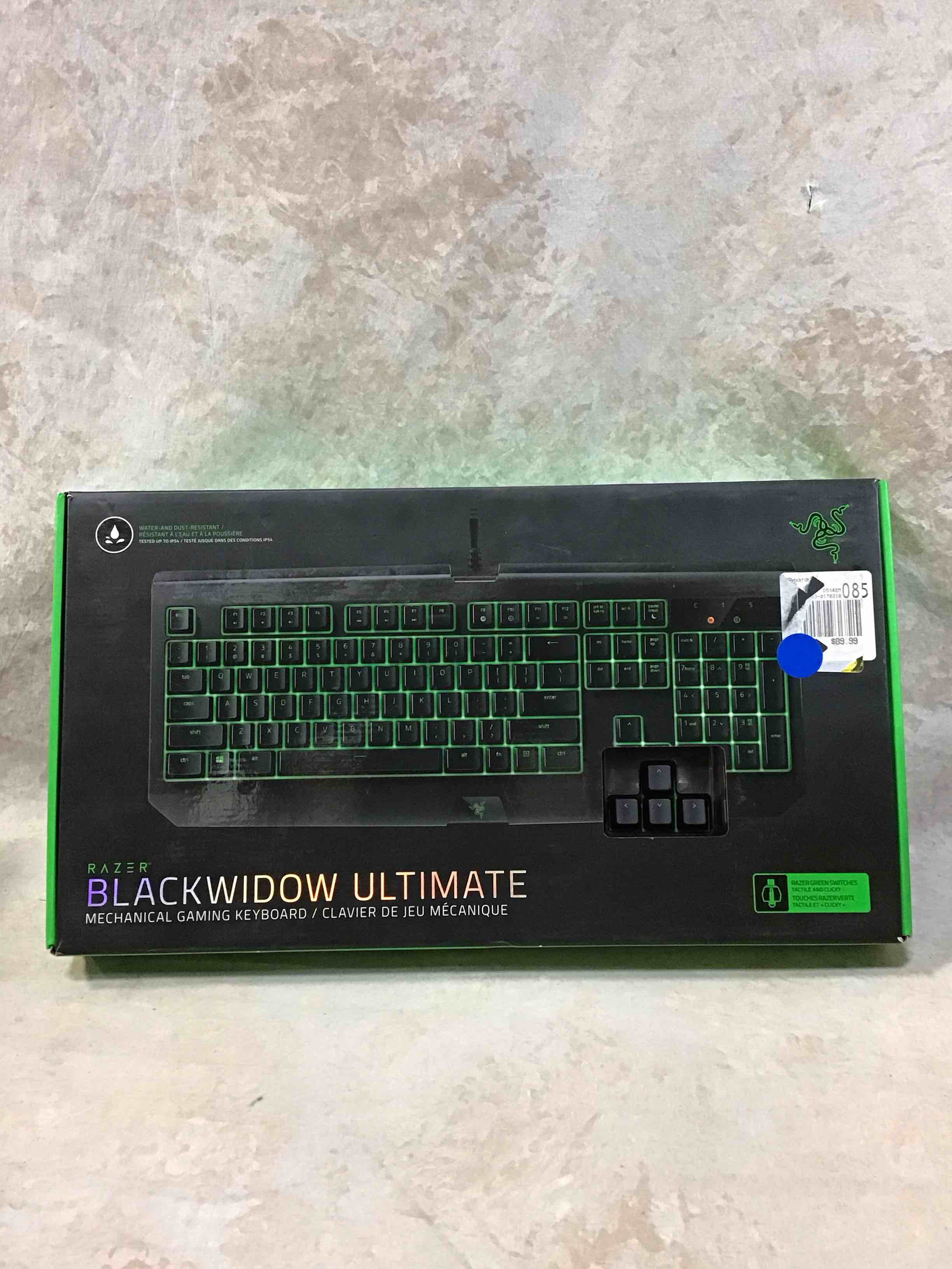Condition photo showing Good Condition for razer blackwidow ultimate - water and dust resistant backlit mechanical gaming keyboard with razer green switches (tactile & clicky)