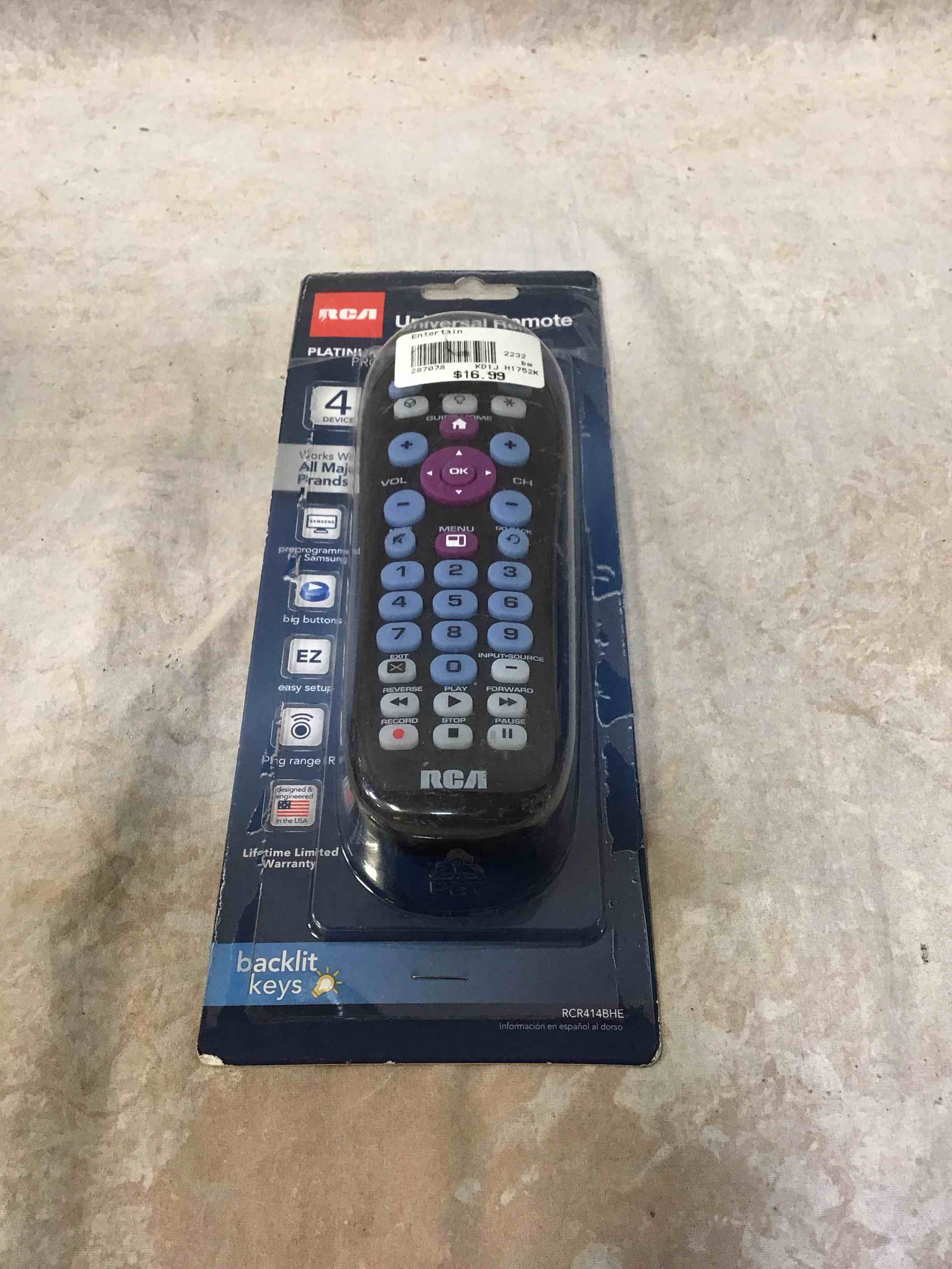 Condition photo showing Good Condition for rca 4-device universal remote streaming player compatible