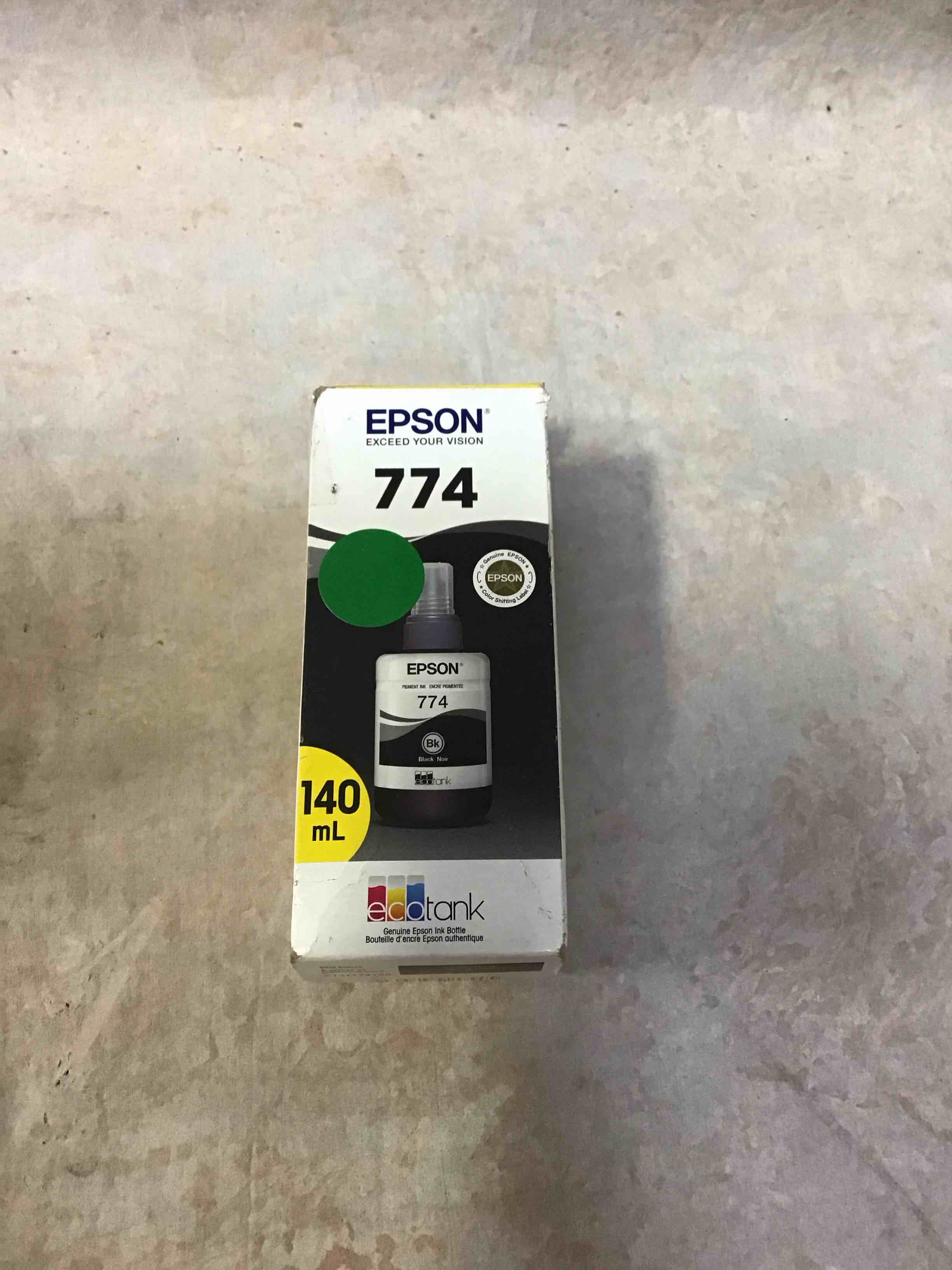 Condition photo showing New/Like New for epson - 774 ink bottle - black