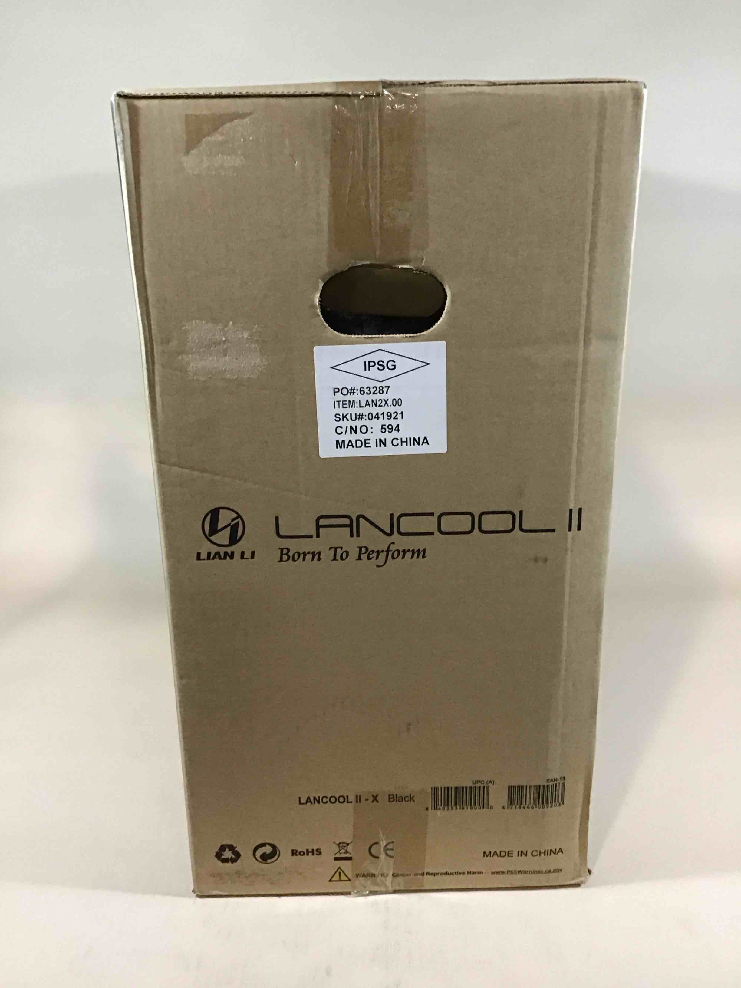 lancool ii - x - tower - extended atx - no power supply - black - usb/audio