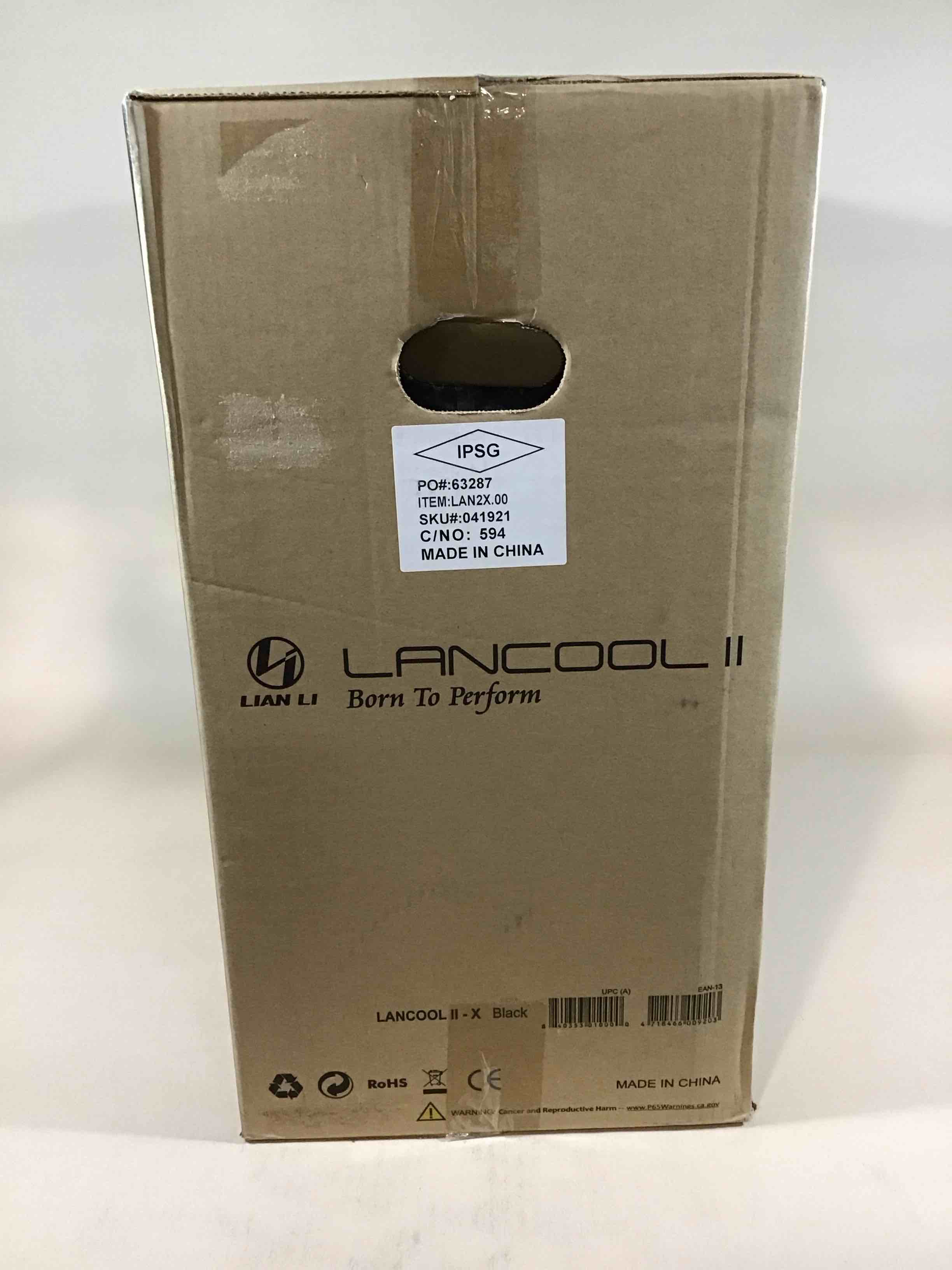Condition photo showing New/Like New for lancool ii - x - tower - extended atx - no power supply - black - usb/audio