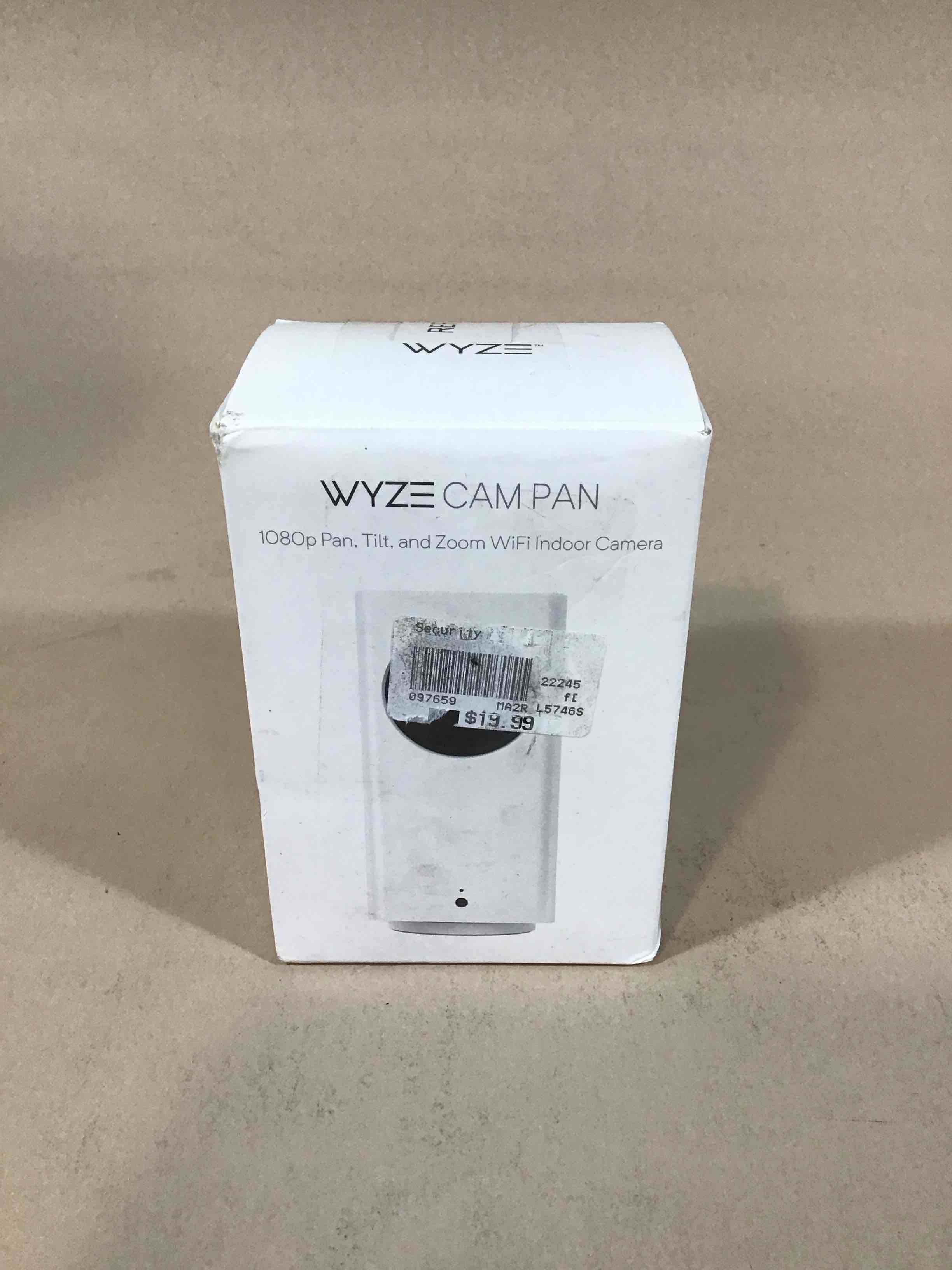 wyze cam pan 1080p pan/tilt/zoom wifi indoor smart home security camera with night vision  2-way audio