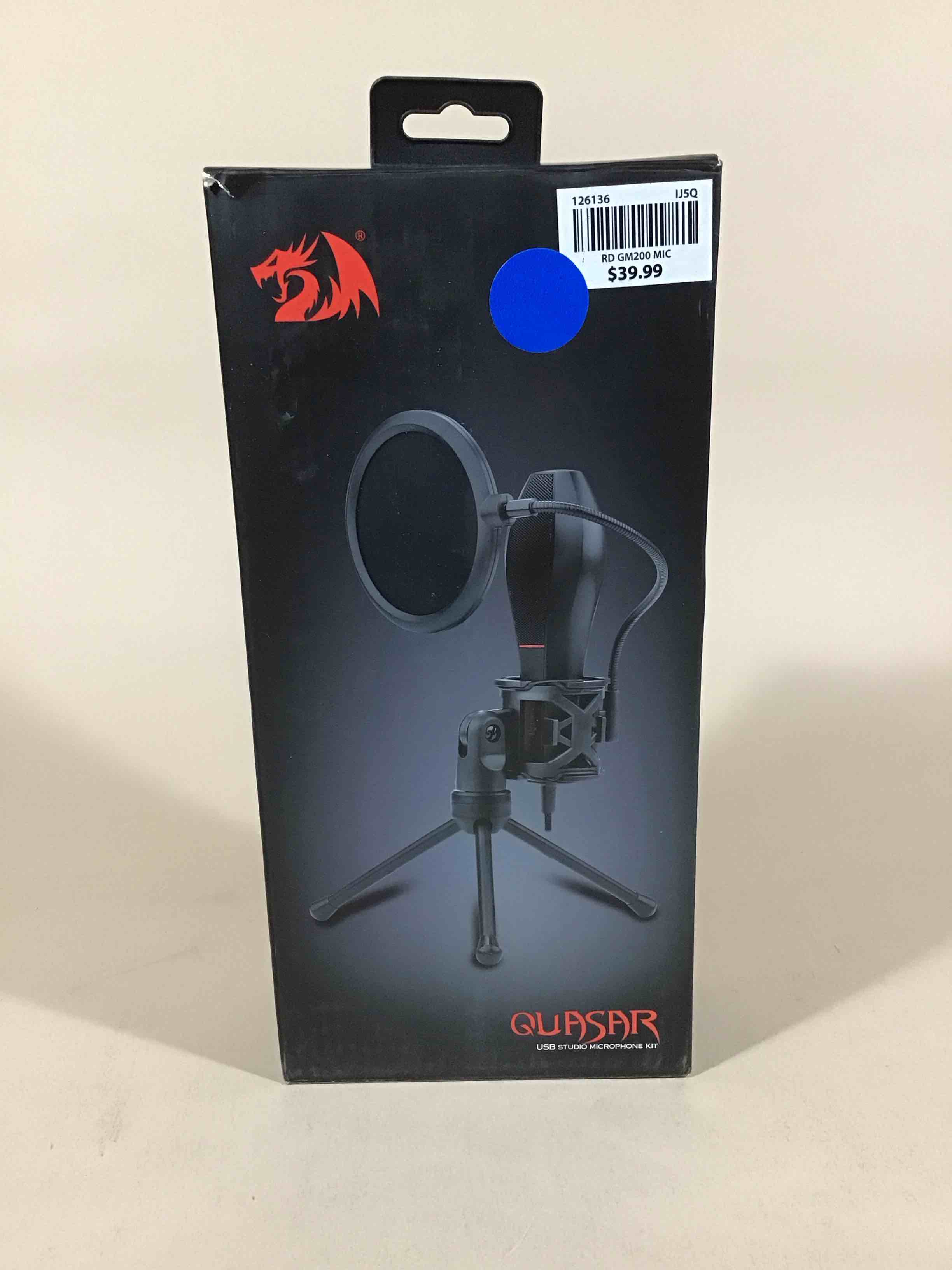 Condition photo showing Good Condition for redragon quasar usb studio microphone kit
