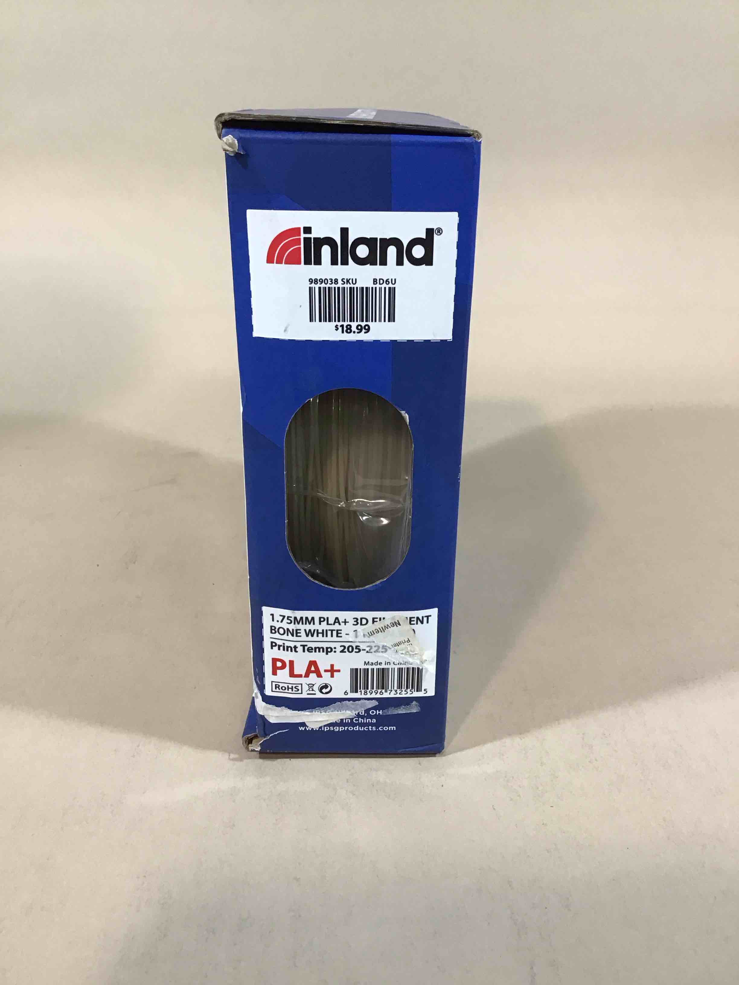 Condition photo showing New/Like New for inland pla+ 3d filament bone white