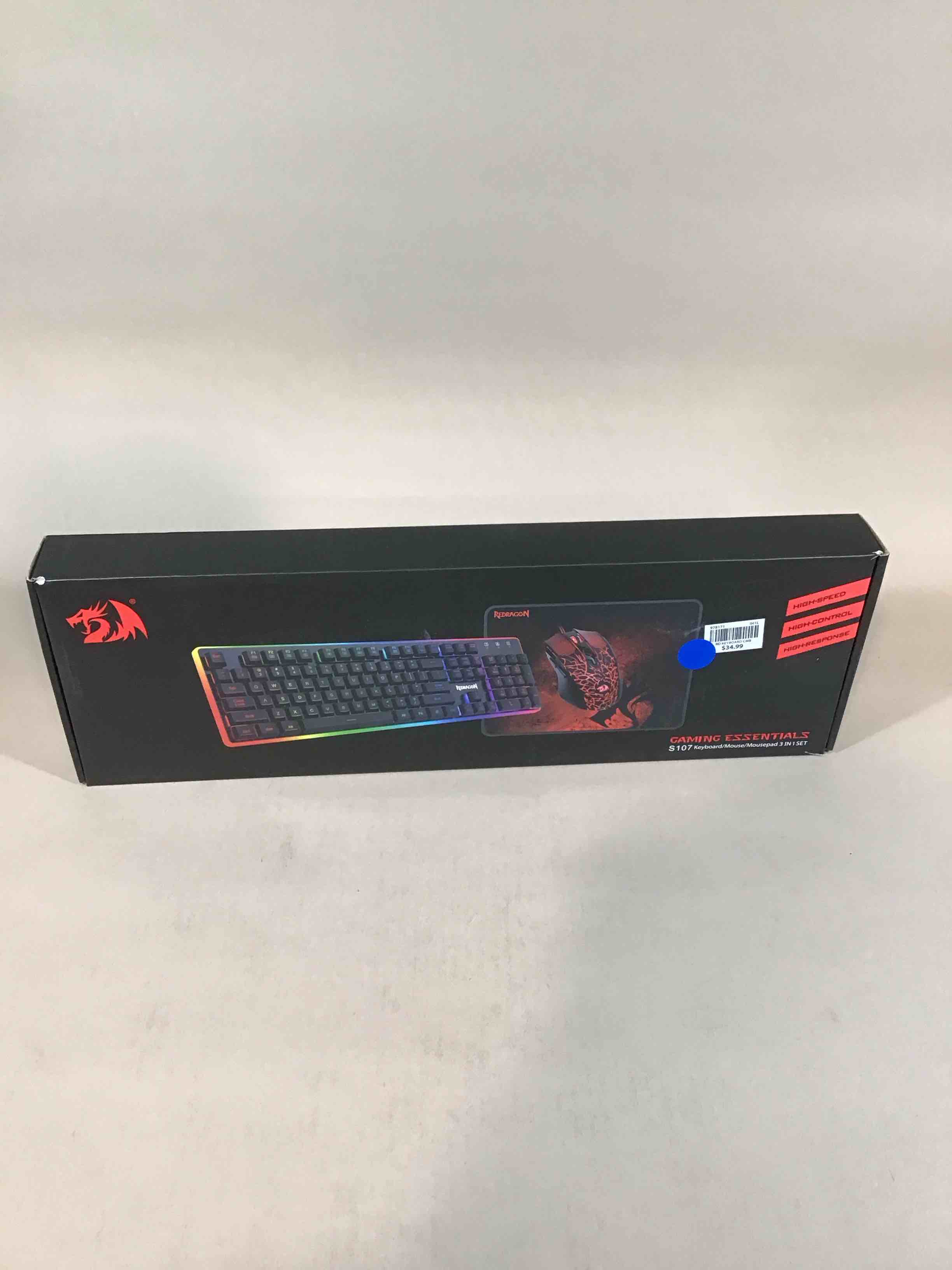 Condition photo showing Good Condition for redragon - s107-ba gaming keyboard and mouse combo, rgb backlit gaming keyboard & 3200 dpi mouse, plug & play to pc/laptop/windows - black