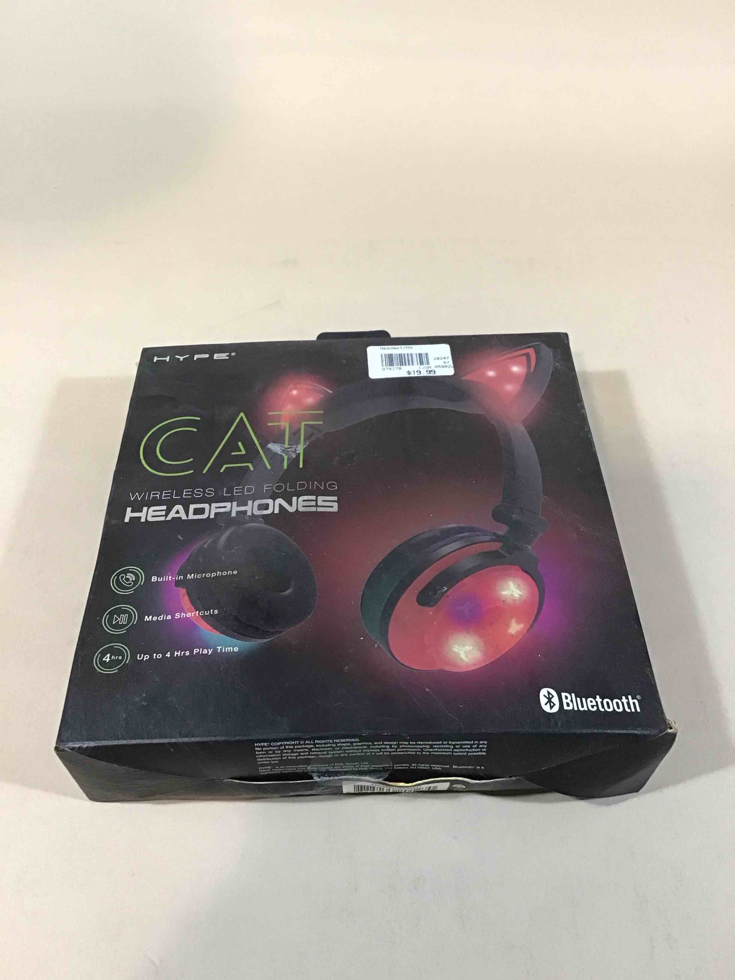 Condition photo showing Good Condition for hype wireless led red cat ear headphones