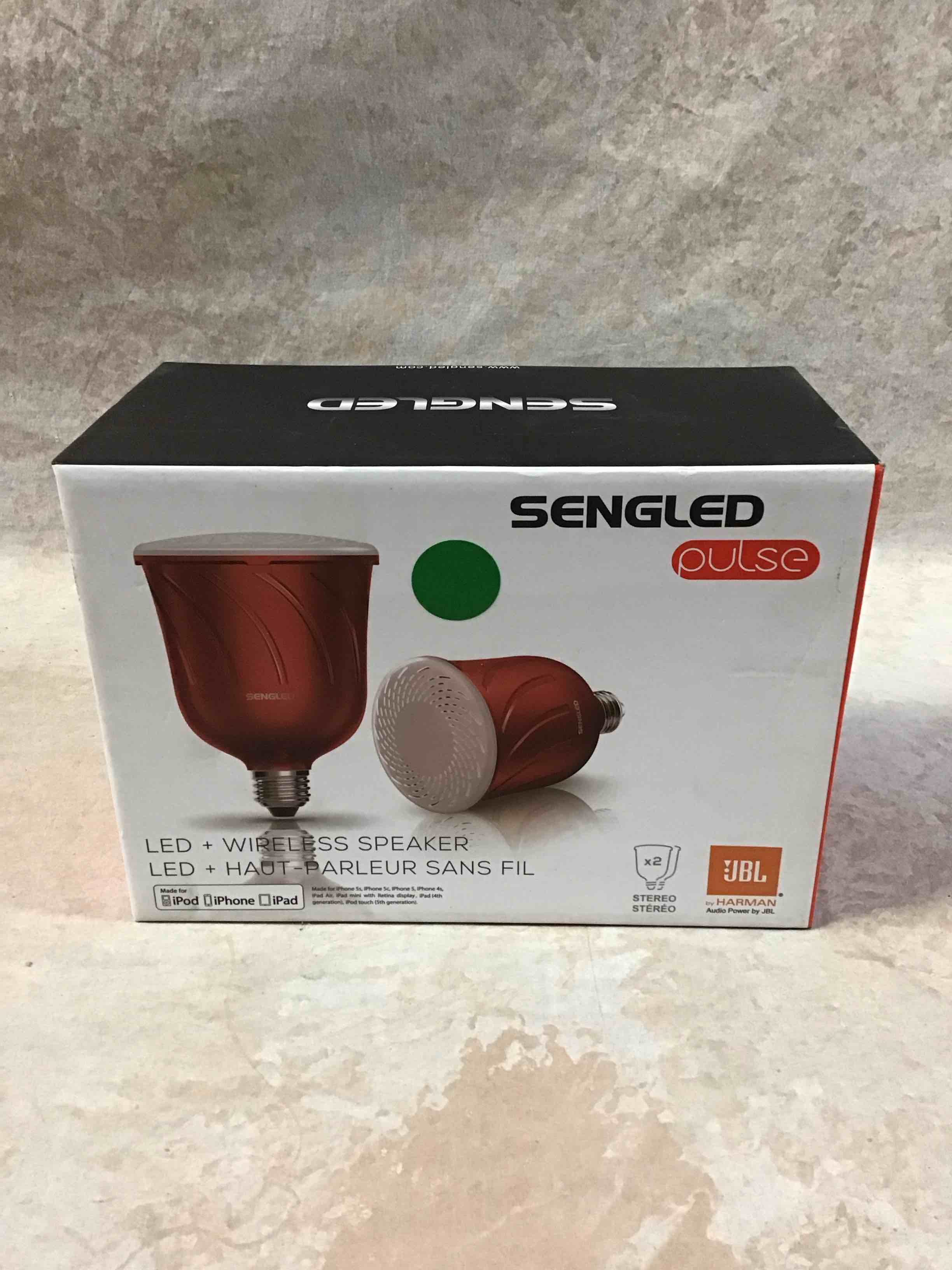 sengled pulse dimmable white smart br30 light bulb + bluetooth speaker  55w equivalent  no hub required  2 bulbs