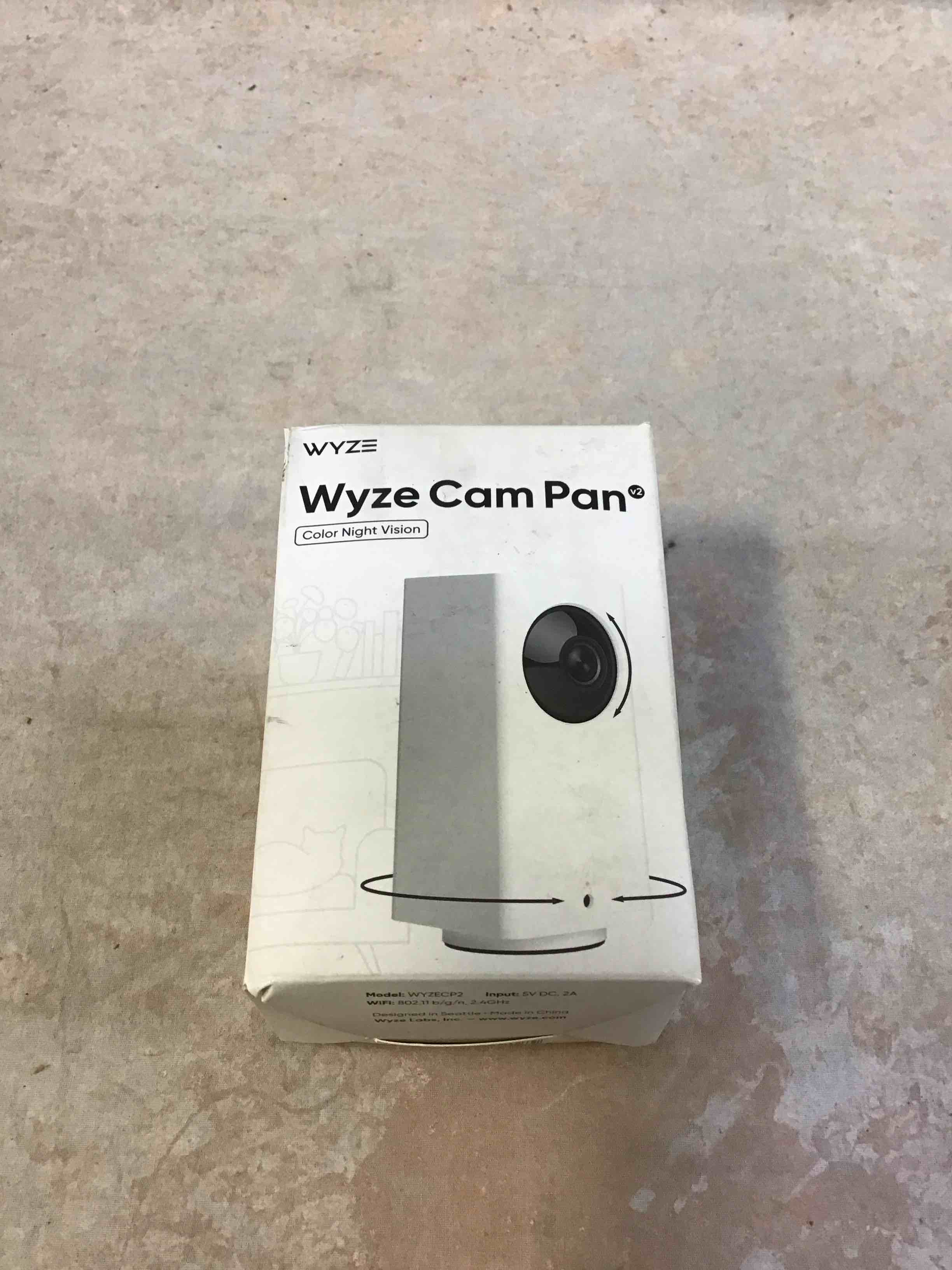 Wyze - Pan v2 Indoor Wired 1080p HD Securtiy Camera - White