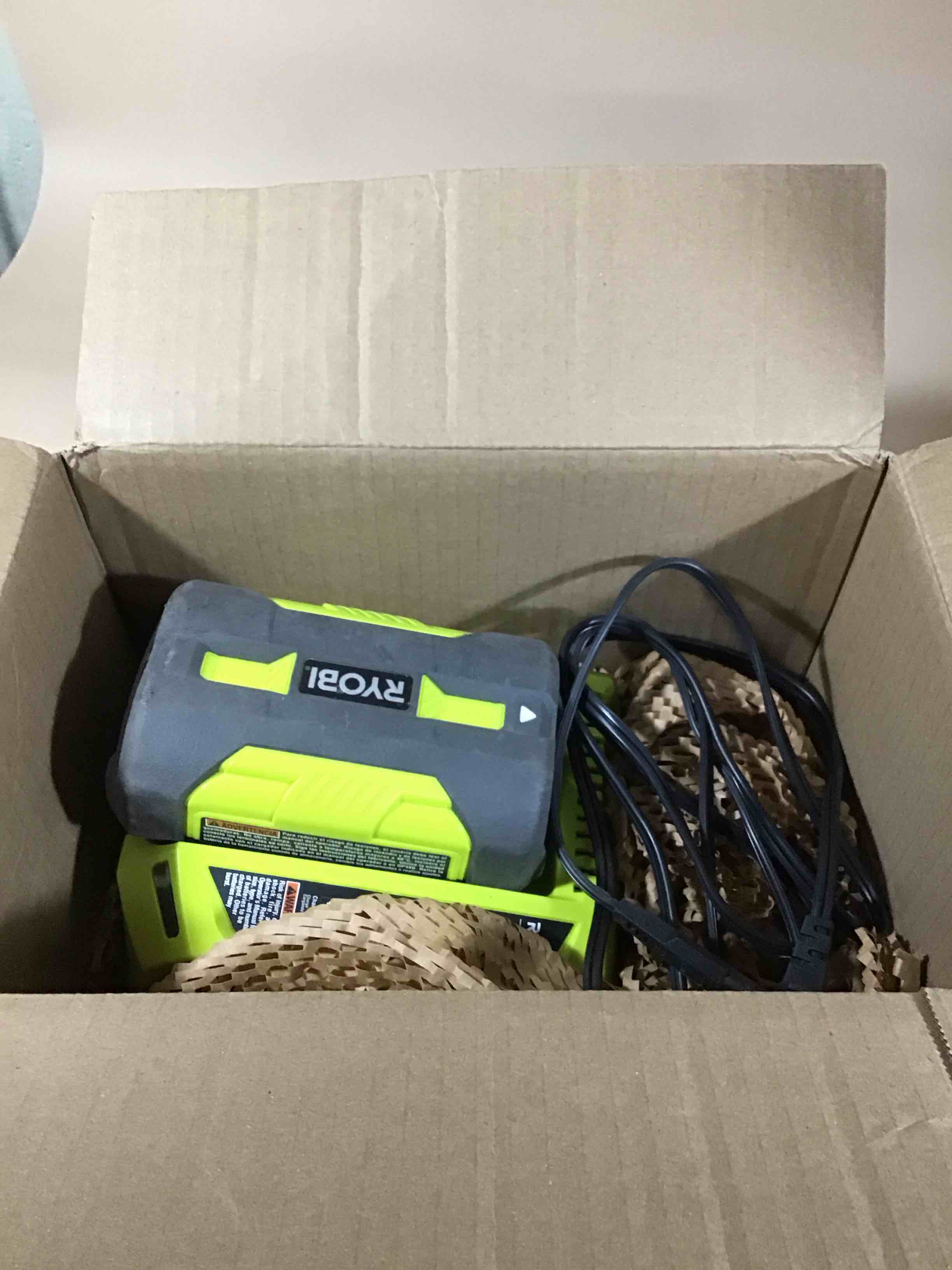 ryobi battery + charger