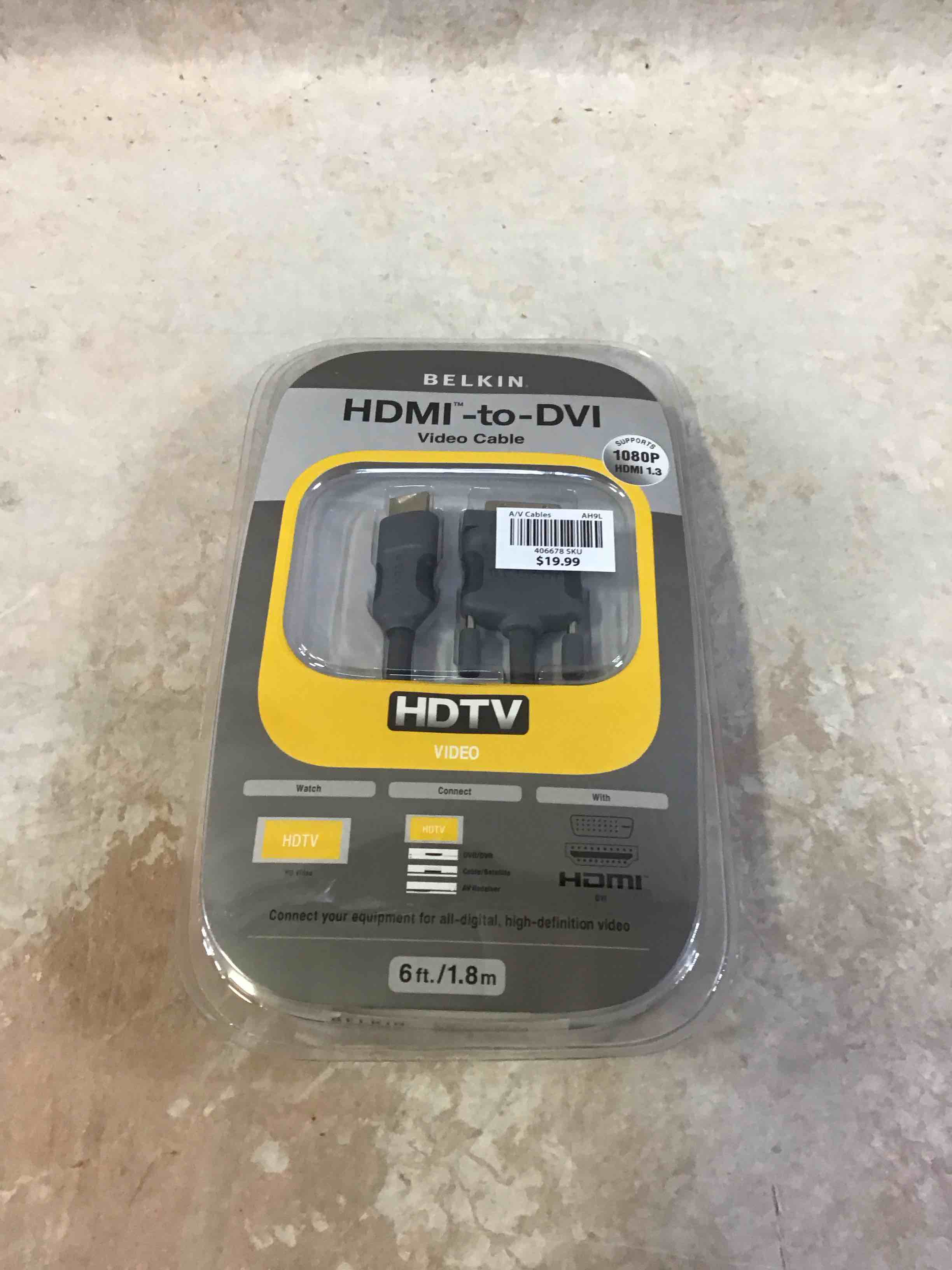 Condition photo showing New/Like New for belkin hdmi to dvi-d cable