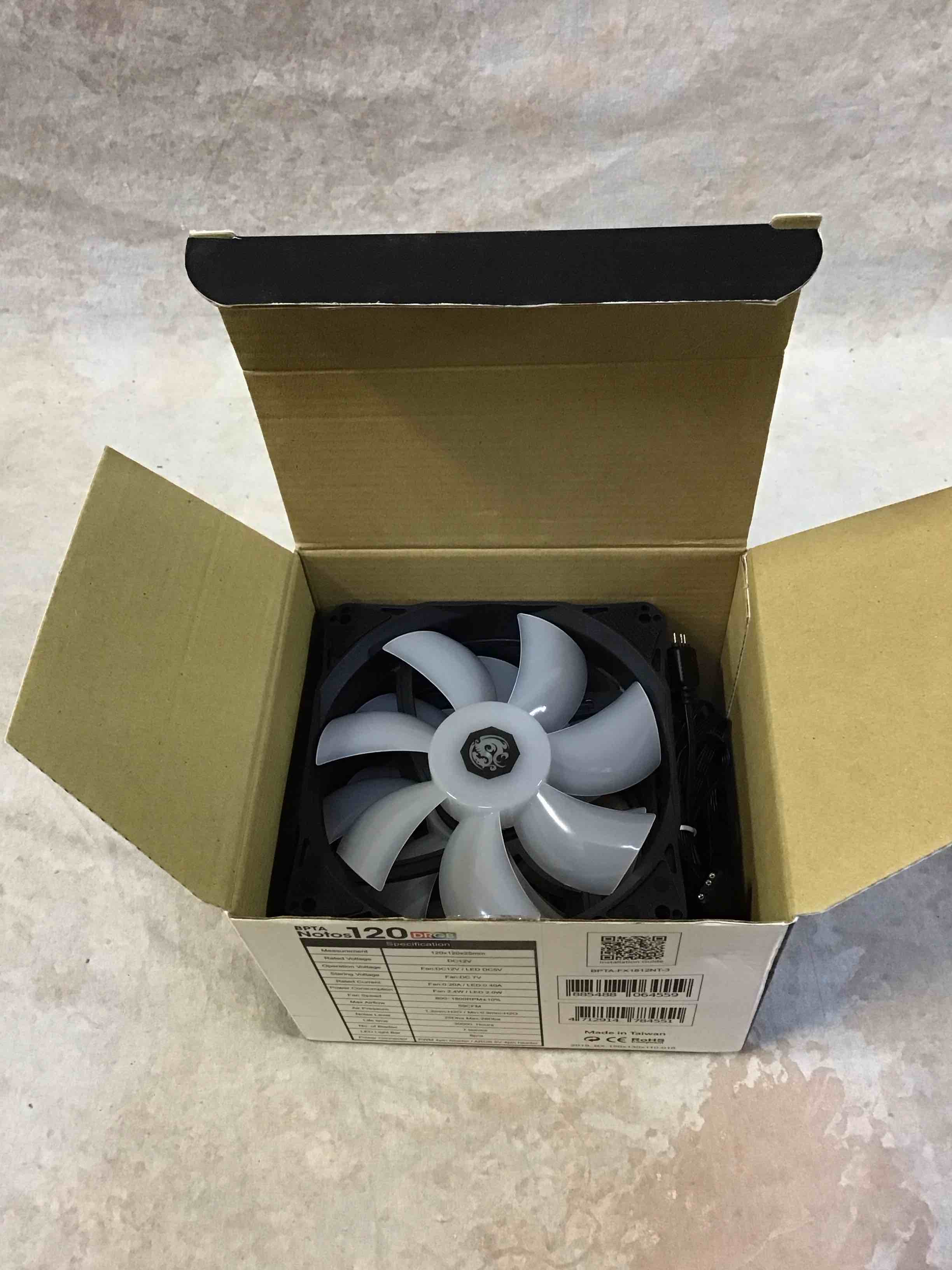 Condition photo showing Good Condition for bitspower notos 120mm case fan  drgb computer fan pwm pc cooling fan led high airflow desktop silent cooler 1800 rpm w/pwm fan hub digital rgb controller (3 pack)