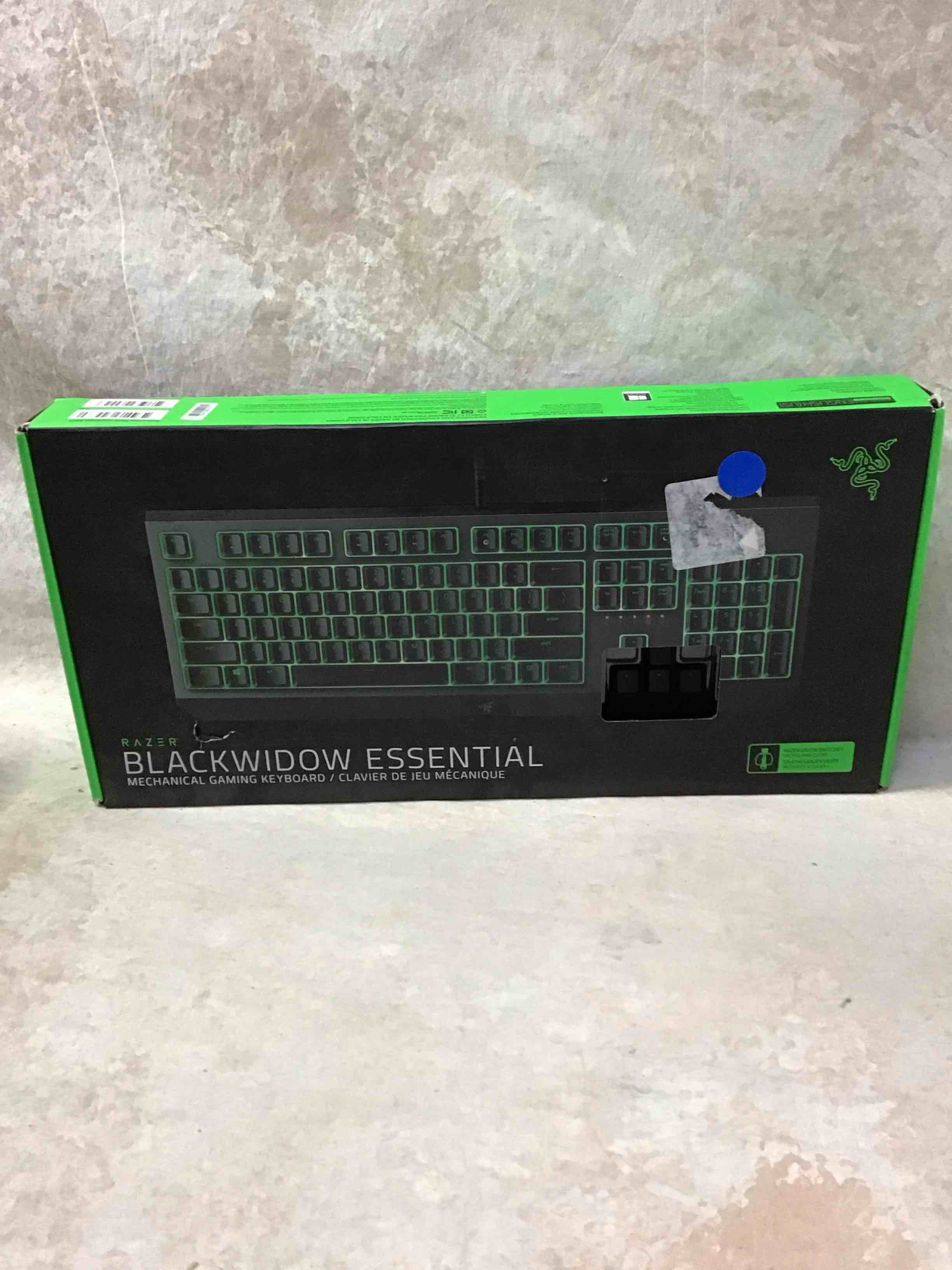 Condition photo showing Good Condition for razer blackwidow essential mechanical gaming keyboard: green mechanical switches - tactile & clicky