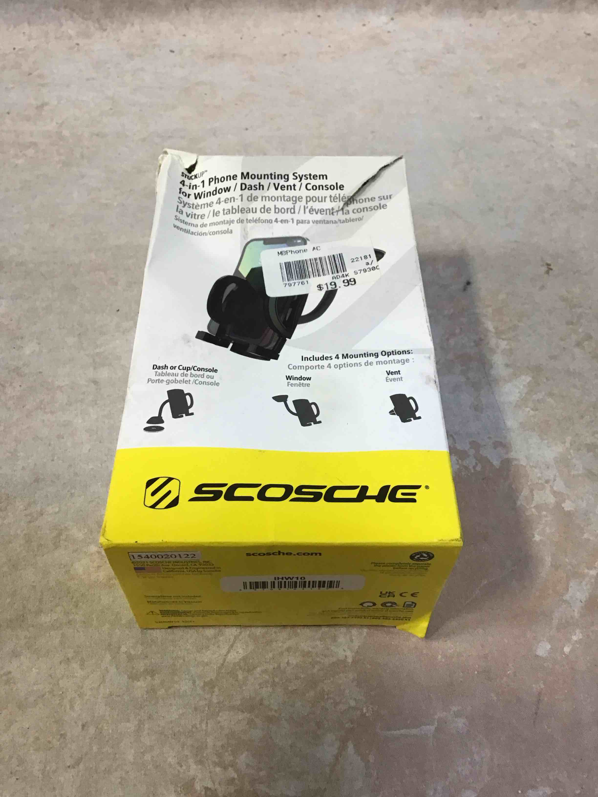scosche stuck up 4-in-1 universal mount ihw10