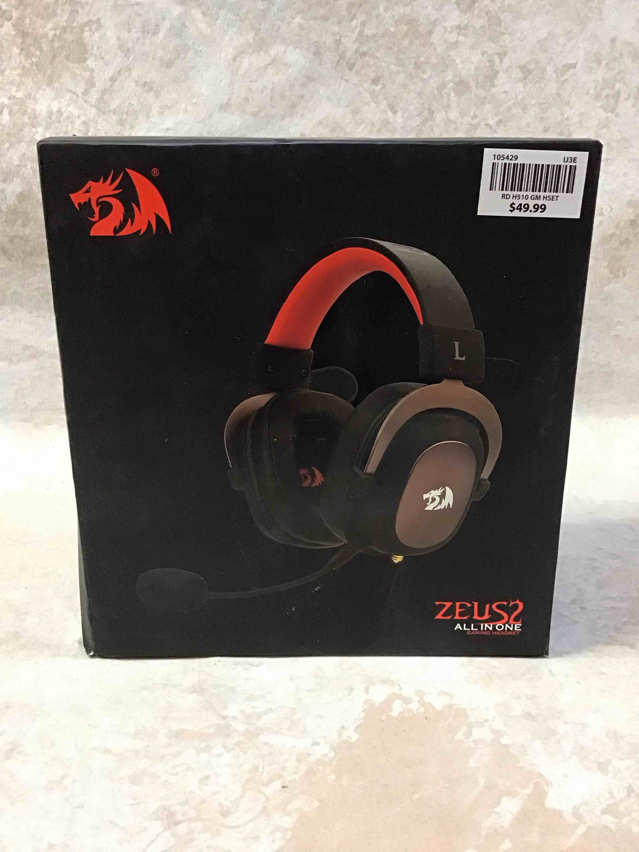 redragon h510 zeus-x rgb wired gaming headset 53mm usb powered for pc/ps4/ns