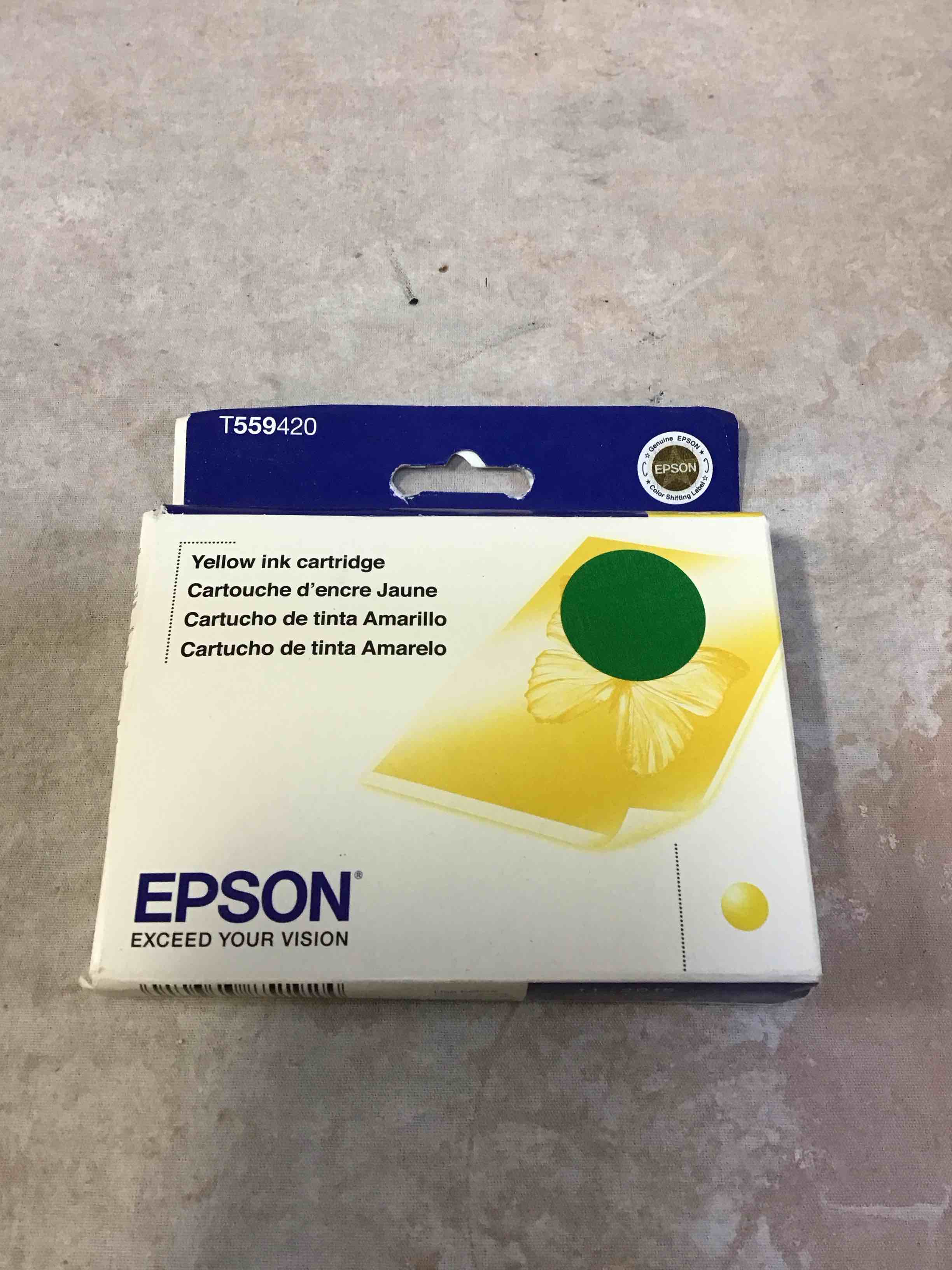 Condition photo showing New/Like New for epson t559420 ink, yellow