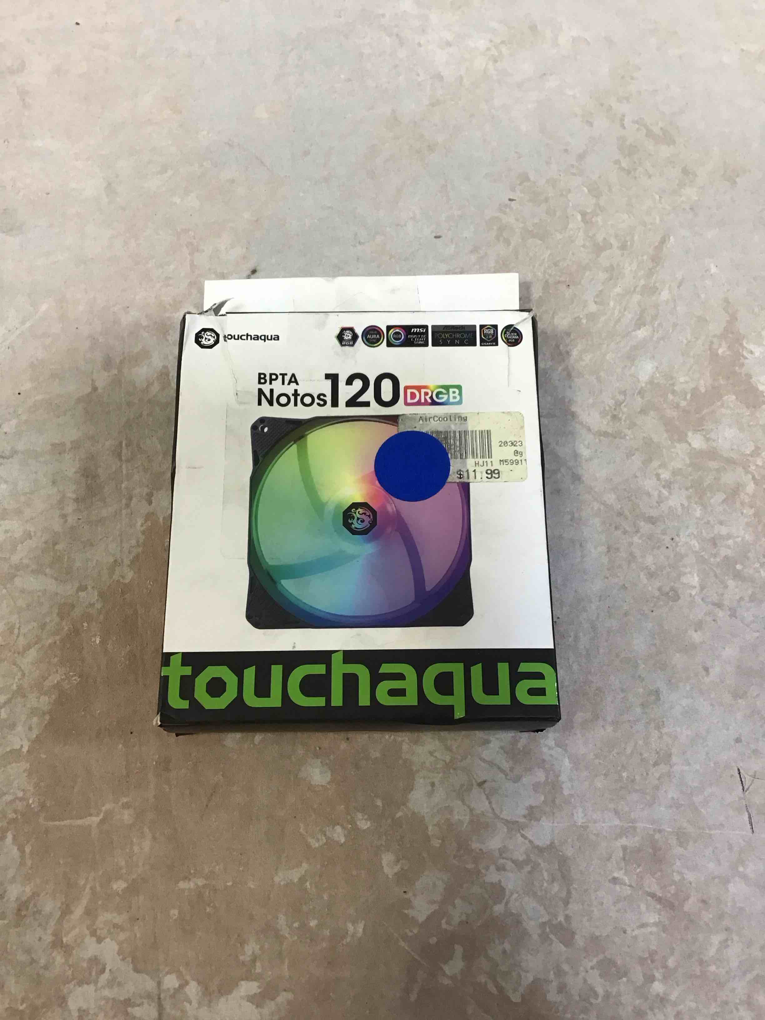 Condition photo showing Good Condition for bitspower notos 120mm case fan, drgb computer fan pwm pc cooling fan led high airflow 5v 3-pin addressable rgb 1800 rpm (1 pack)